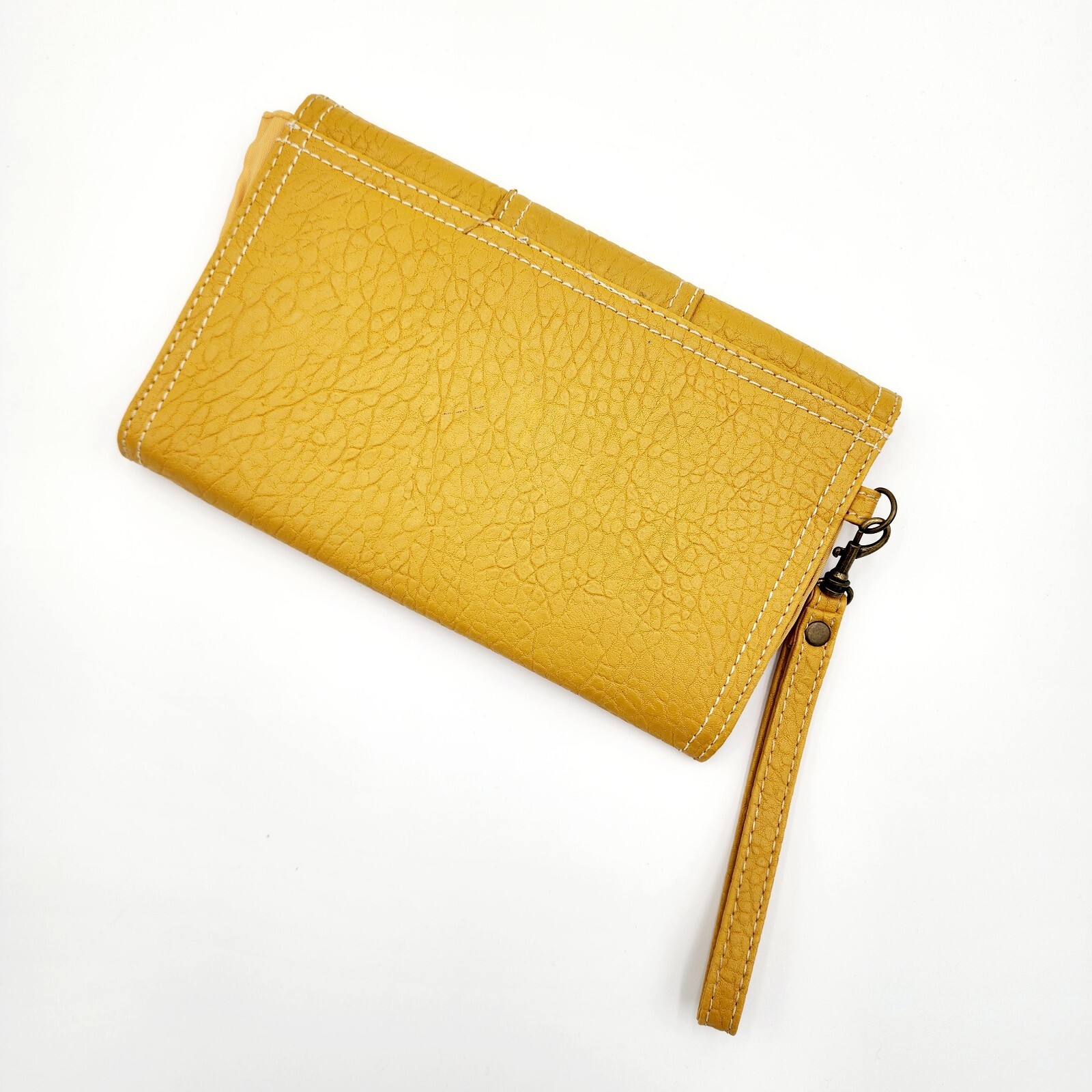 Yellow Pleather Clutch Pre-owned Excellent Condition No Rips Or Stains