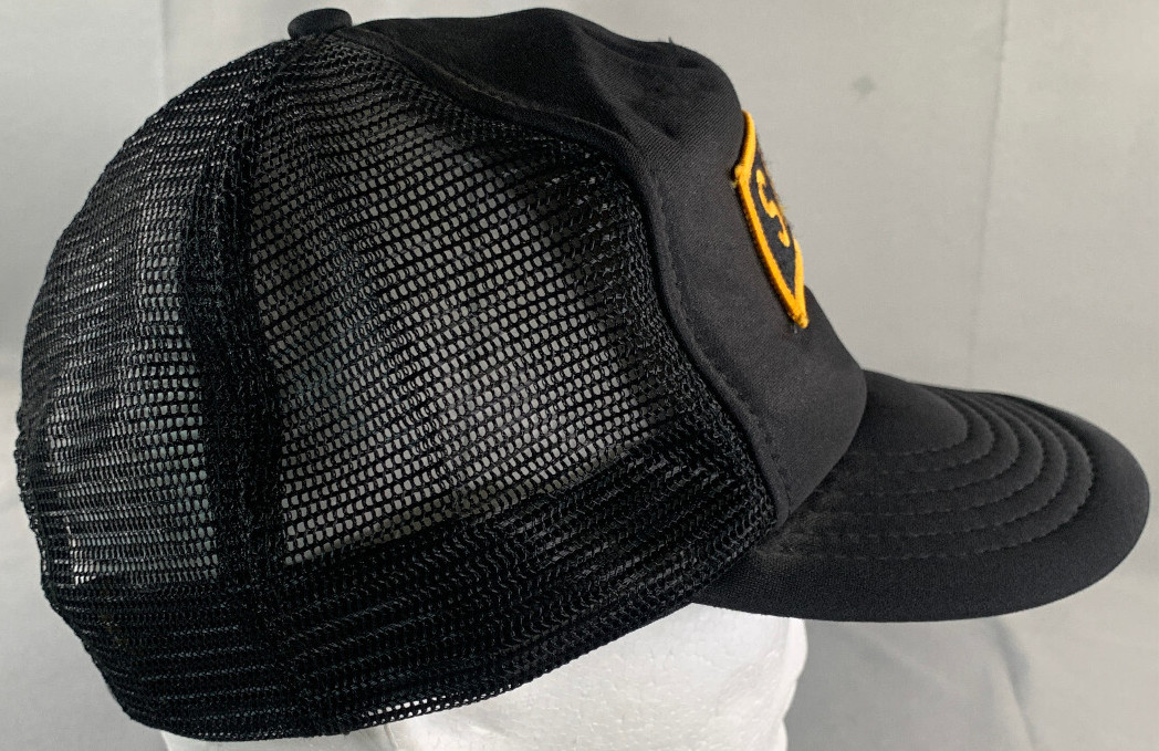 VTG Designer Award Sniper Black Mesh Snapback Trucker Hat Patch