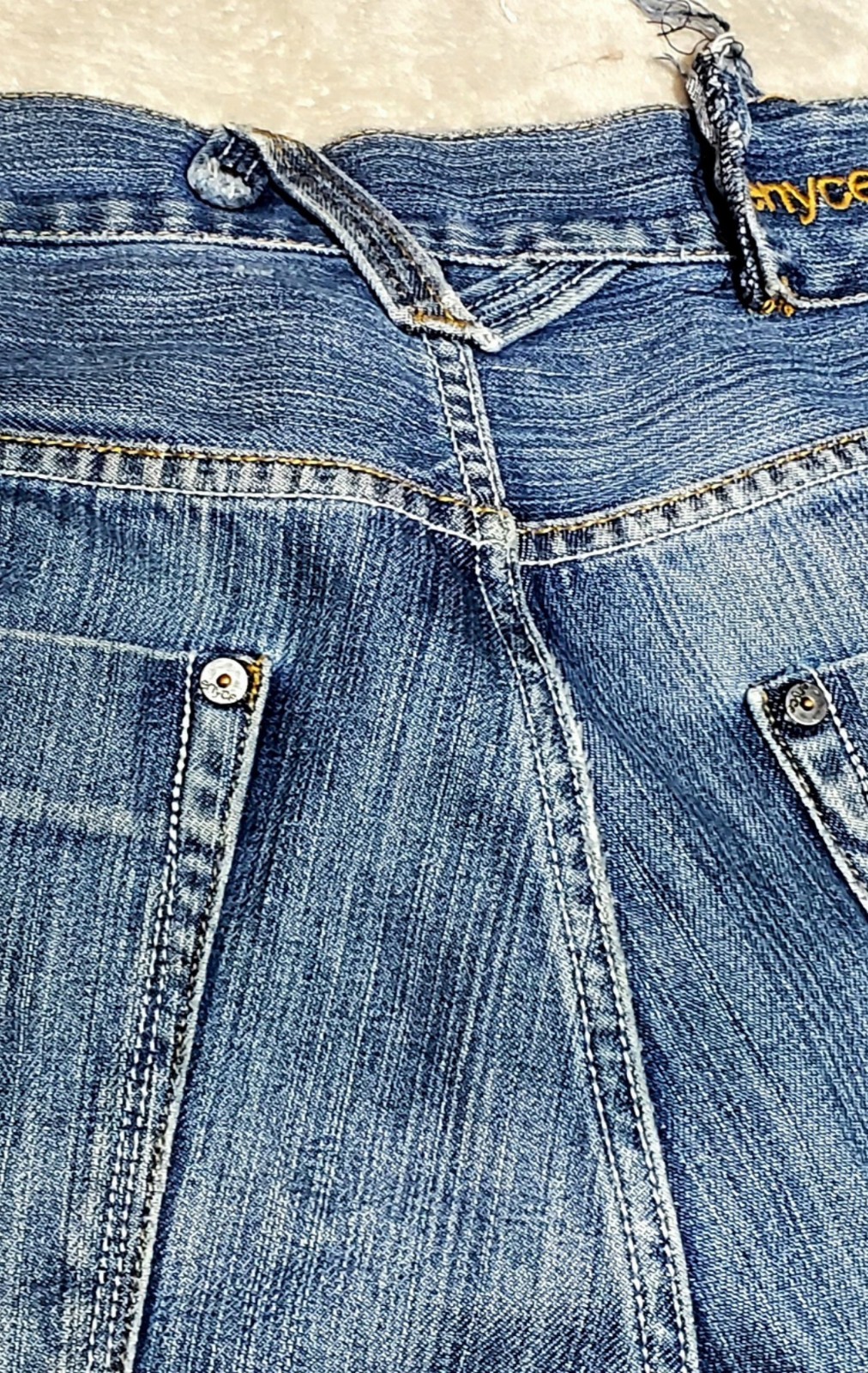 VTG 90s Baggie Jeans Men’s 40 – Distressed Hip Hop Grunge Streetwear Denim Y2K