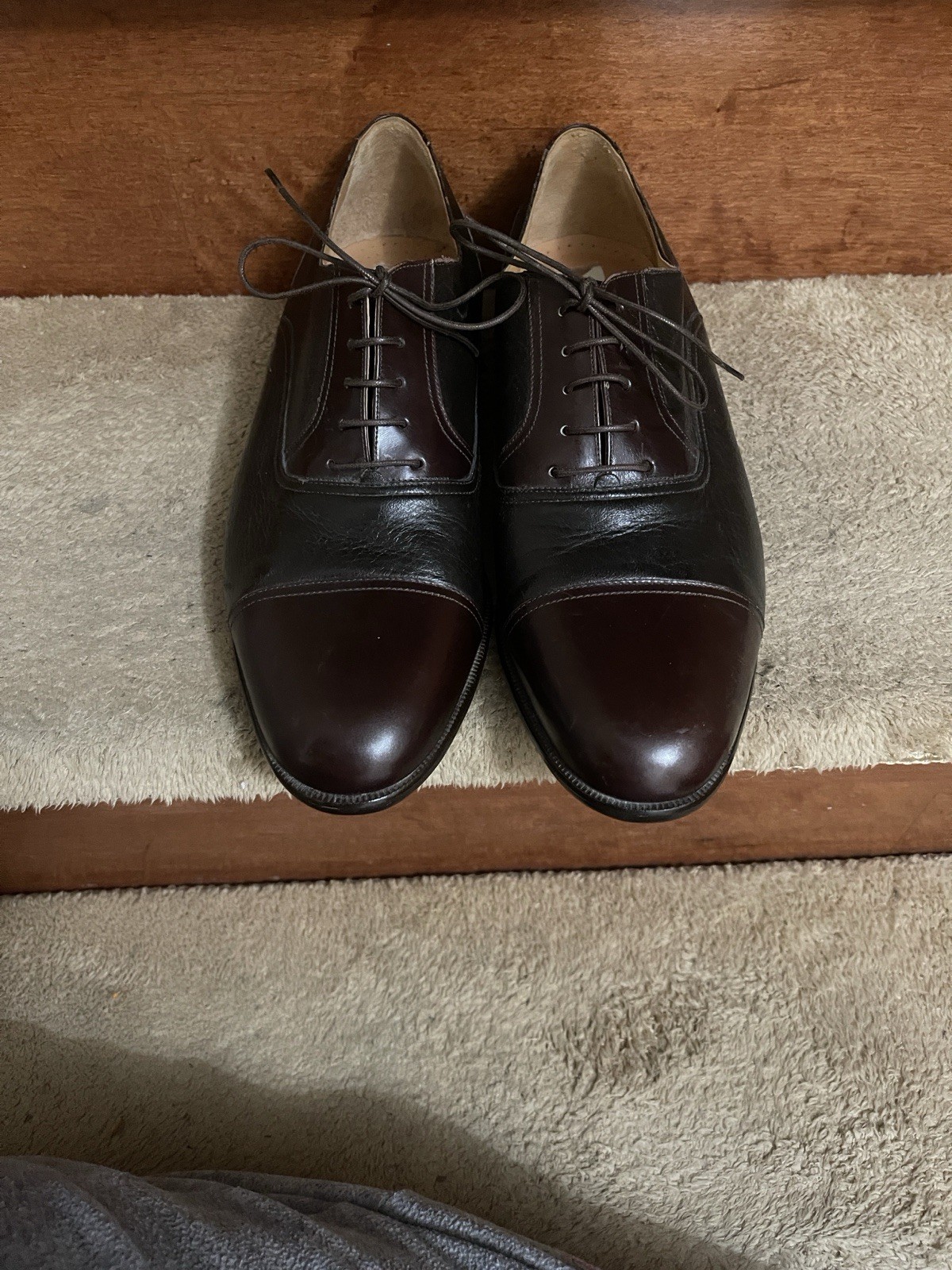 NWOT Massimo Emporio Elegant Two-Tone Leather Derby Shoes Men’s Size 9.5 M