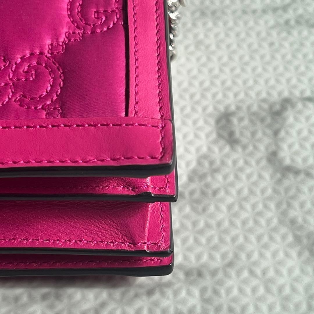 Gucci GG Matelass Mini Shoulder Bag 2way Pink Gift Present 0611b