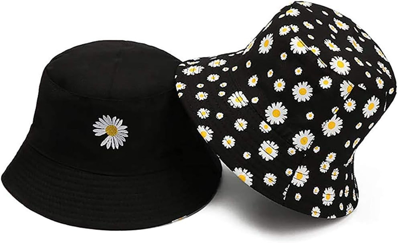 Unisex Bucket Hat Beach Sun Hat Aesthetic Fishing Hat for Men Women Teens, Rever