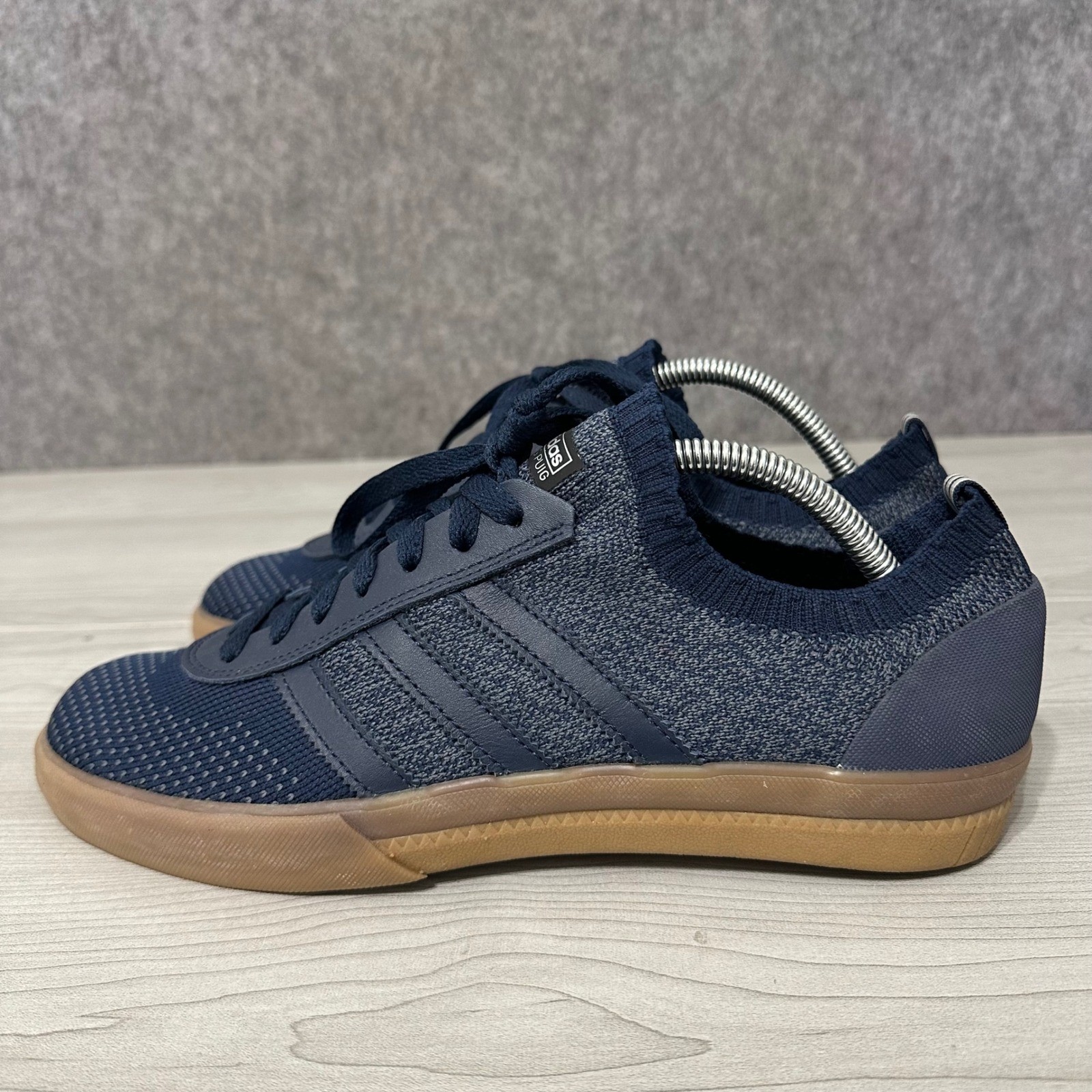 Adidas Lucas Premiere PK Mens Size 9 Navy Blue Primeknit Gum Sole Skate