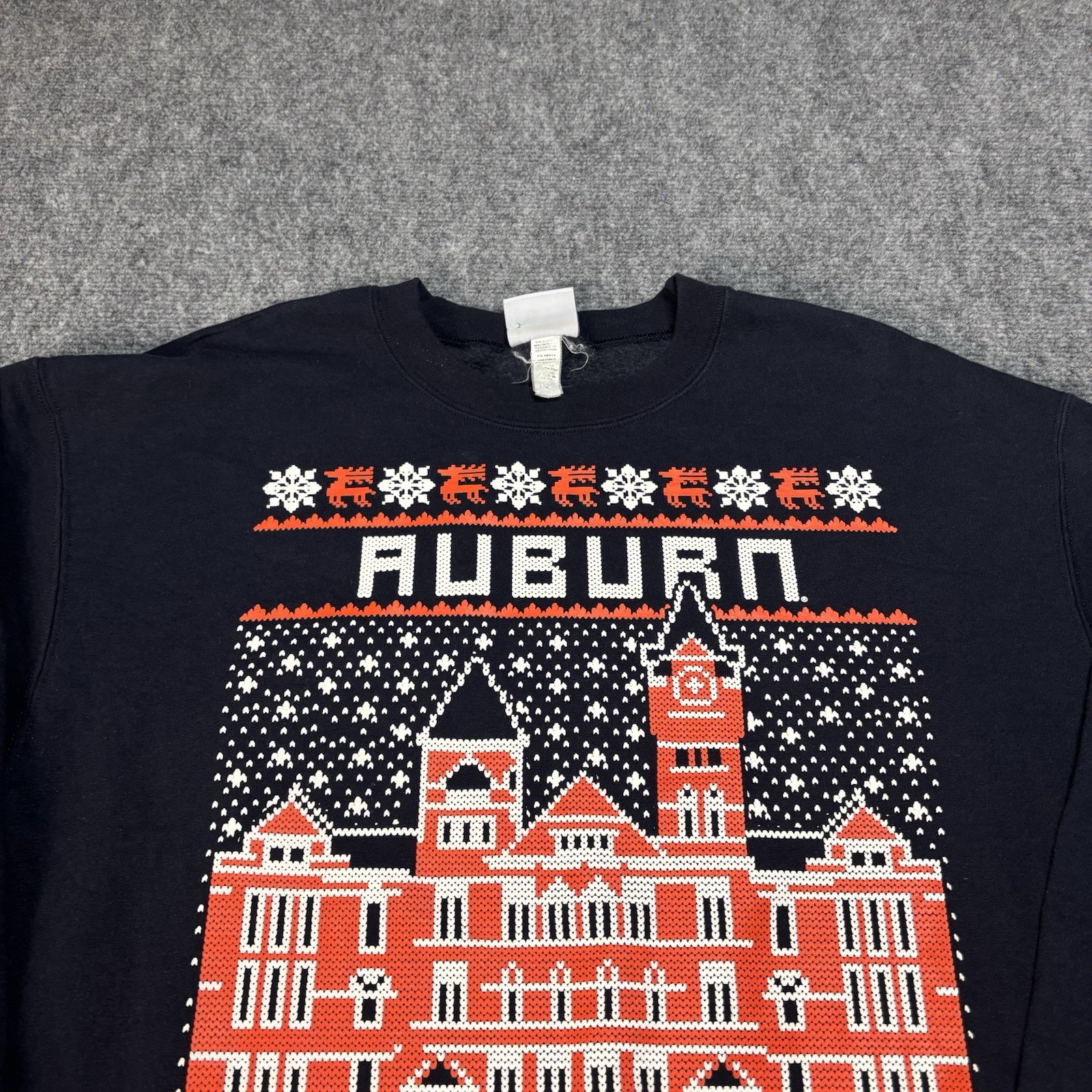 Auburn University Champion Eco Fleece Christmas Sweatshirt Men’s XL NCAA Tigers