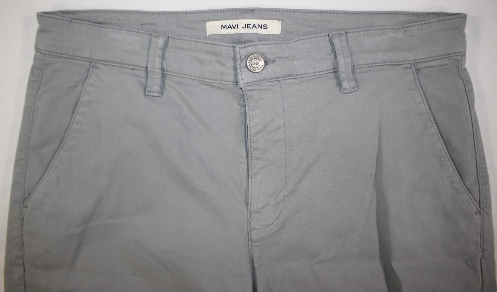 Mavi Jeans Shorts Men’s 35 Jacob Chino Stretch Longer Length 11″ in Inseam Gray