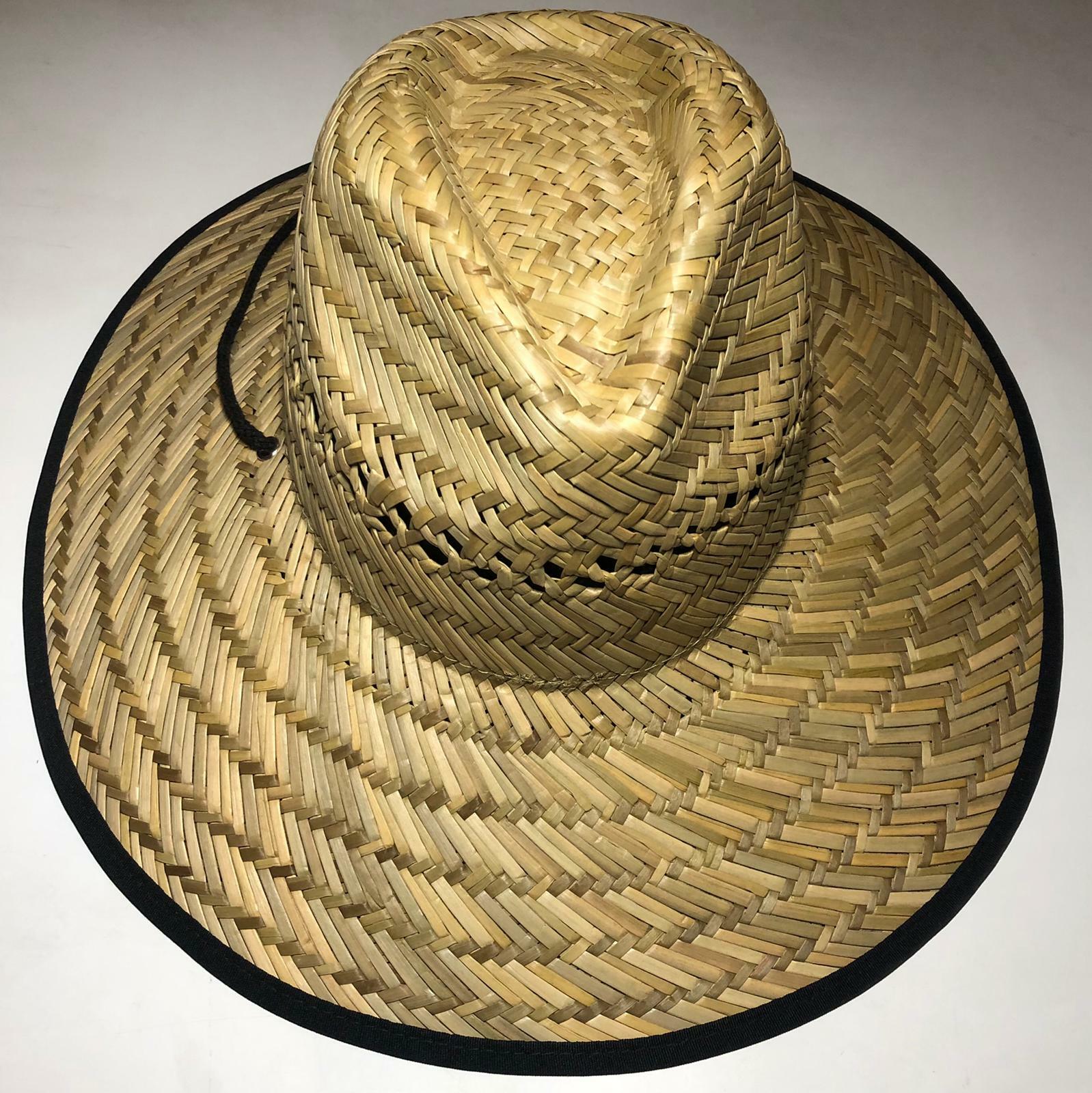 Outdoor Beach Summer Chin Strap Pool Sun Hat Lifeguard Cool Straw SPF50+