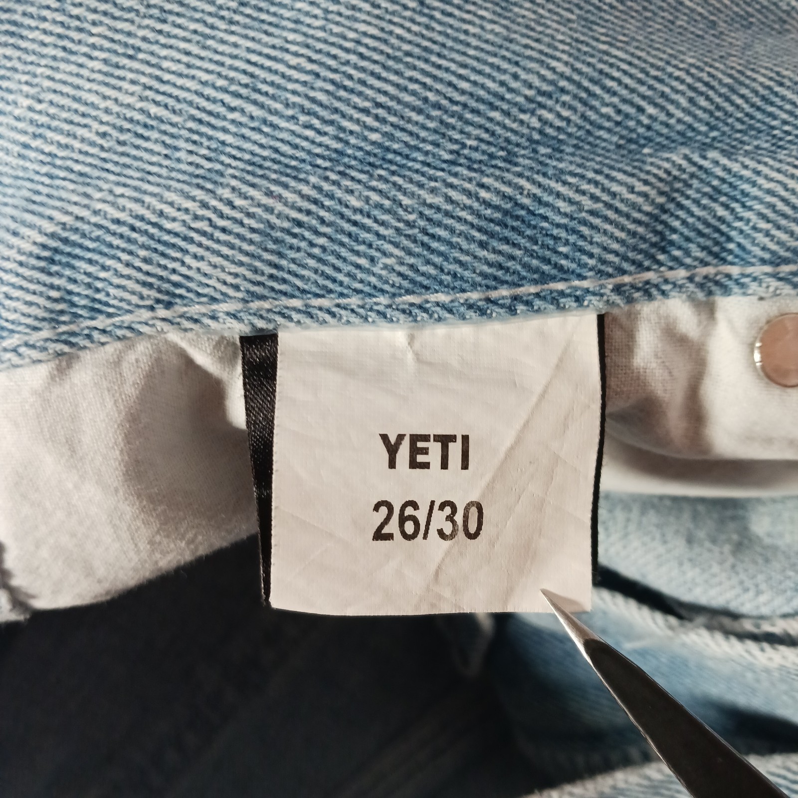 NNSNS Yeti Stone Washed Baggy Carpenter Jeans Mens Sz 26X30 Blue Skater