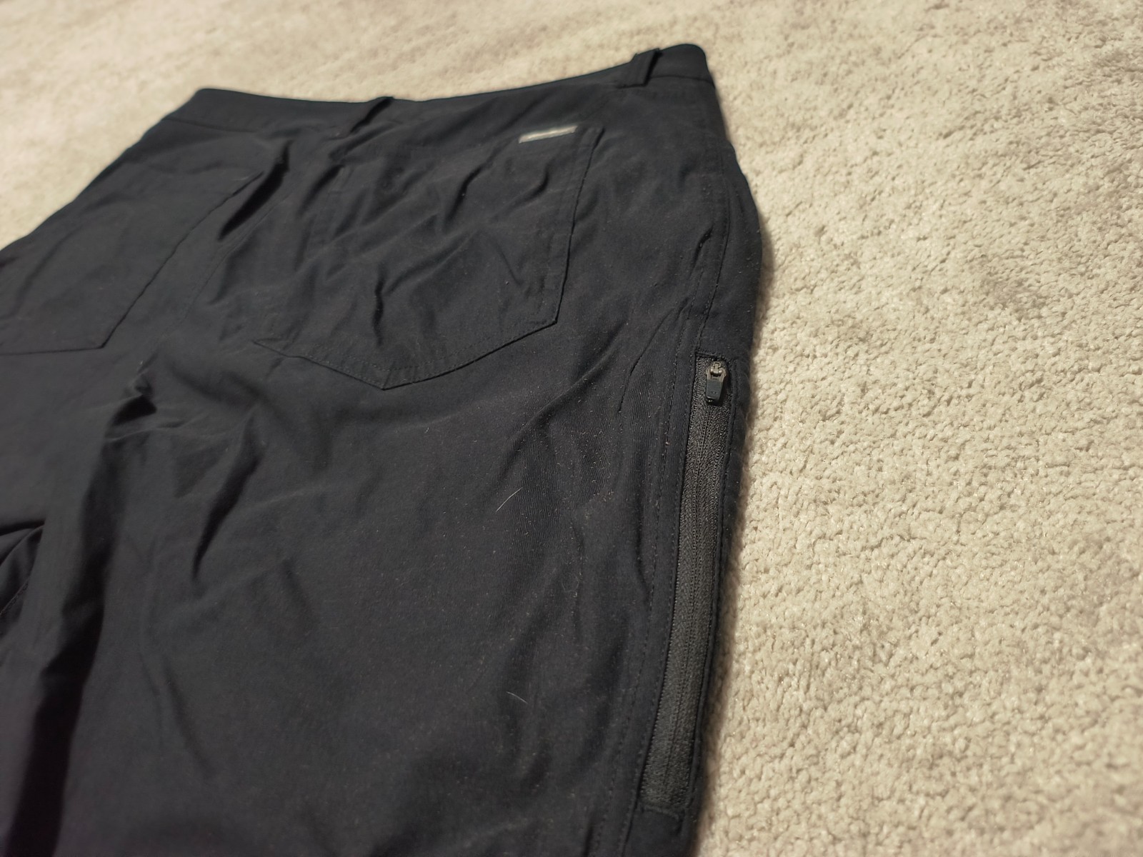 Eddie Bauer Men’s Tech Pant 34×30 Fleece Lined 2-Way Stretch Black