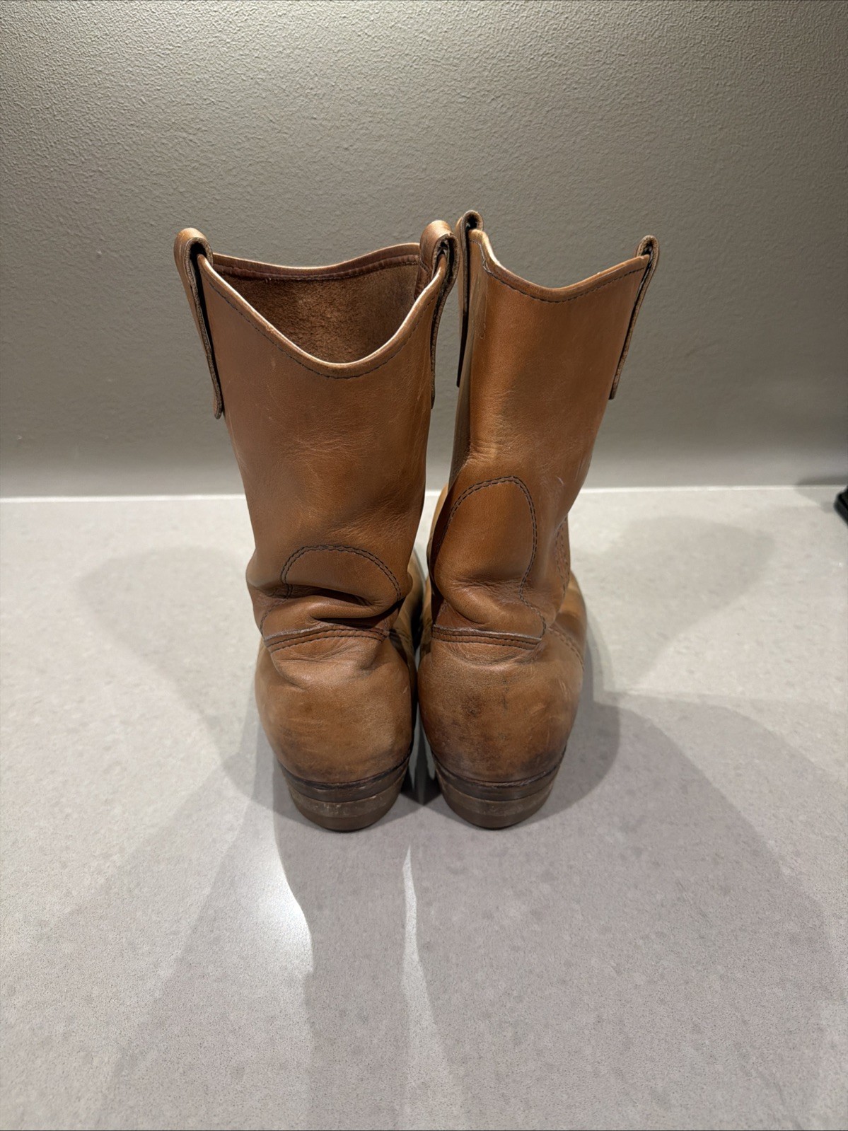 Red Wing 1155 Pecos Leather Work Boots Heritage Nailseat Soft Toe USA Size 9D