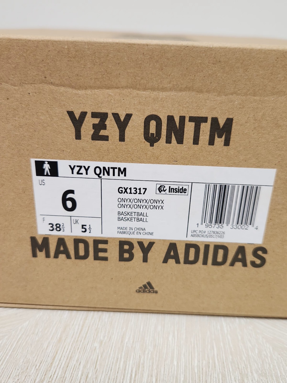 ADIDAS YZY QNTM ONYX 6 QUANTUM BLACK YEEZY GX1317 BASKETBALL With Box