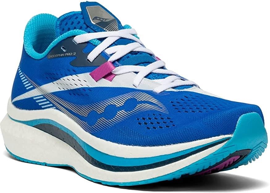 New Women’s Saucony Endorphin Pro 2 Running Shoes Size 7.5 Blue/White S10687-30