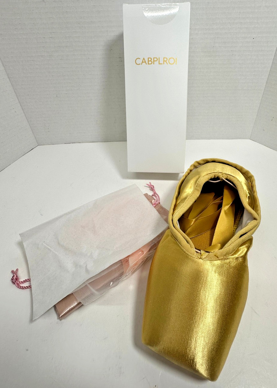 NEW Size 42 Women’s Ballerina Shoes Professional Ballet Dance Satin Pointe Shoes