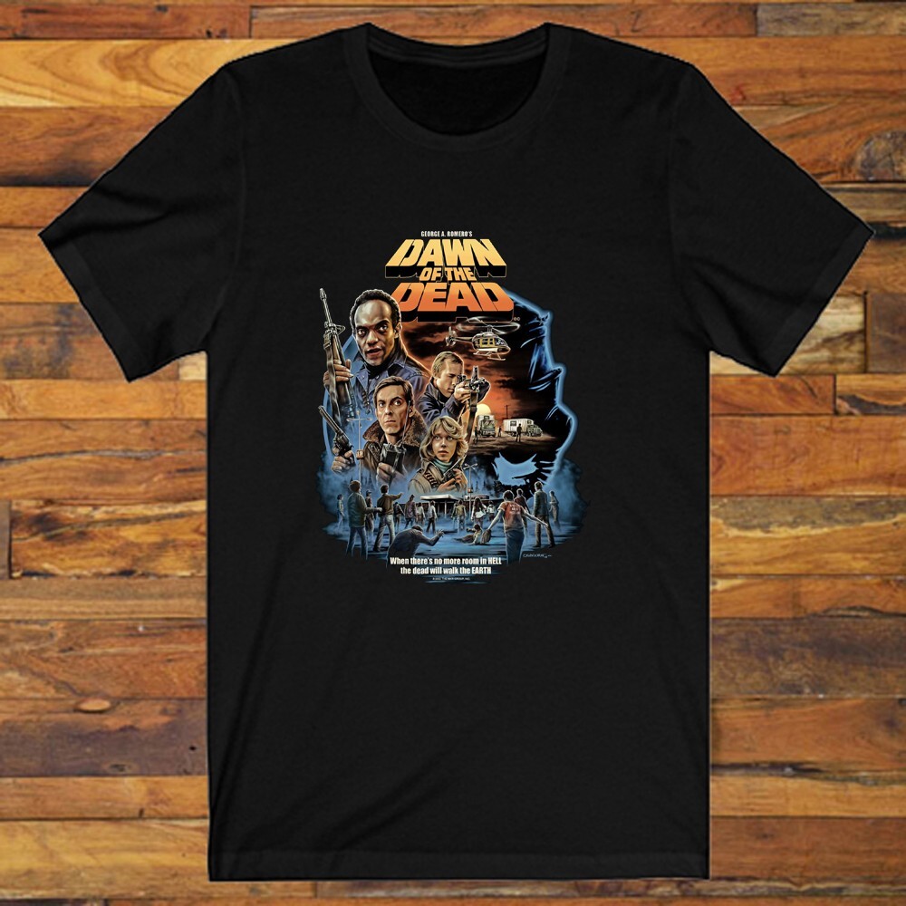 Dawn of The Dead Horror Movie Men’s Black S-5XL