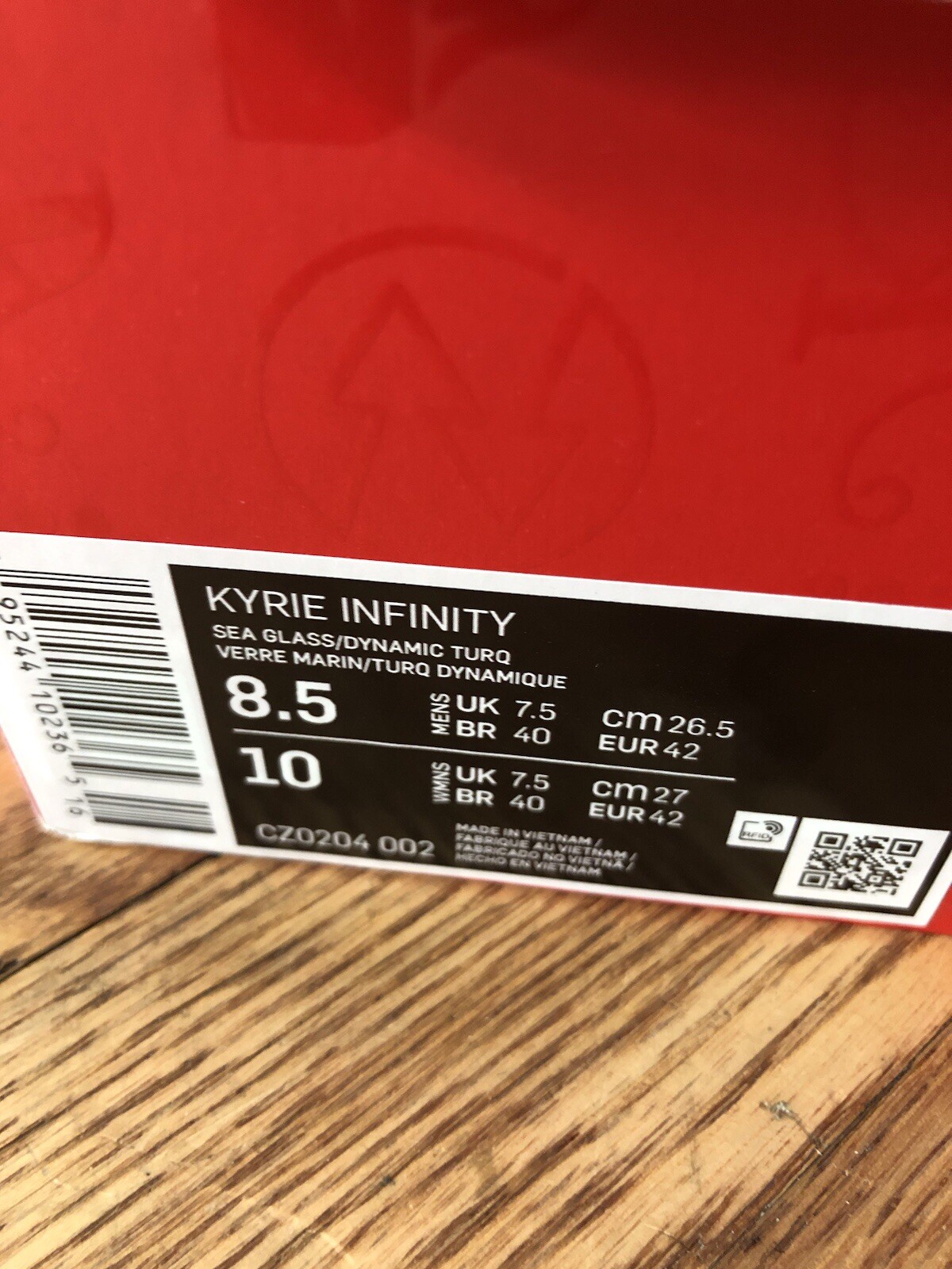 Nike Keep Sue Fresh Kyrie Bird Infinity Golden Tribute Mens 8.5 CZ0204-002