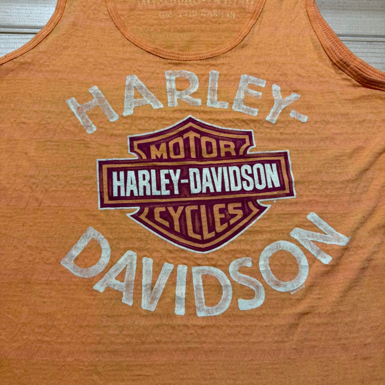 Vintage Y2K Harley Davidson Worth Kansas City Missouri Biker Tank Top Large