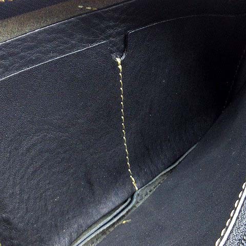 io comme io Leather Wallet Black 11cm x 18cm (4.3″ x 7.1″) Used B Grade