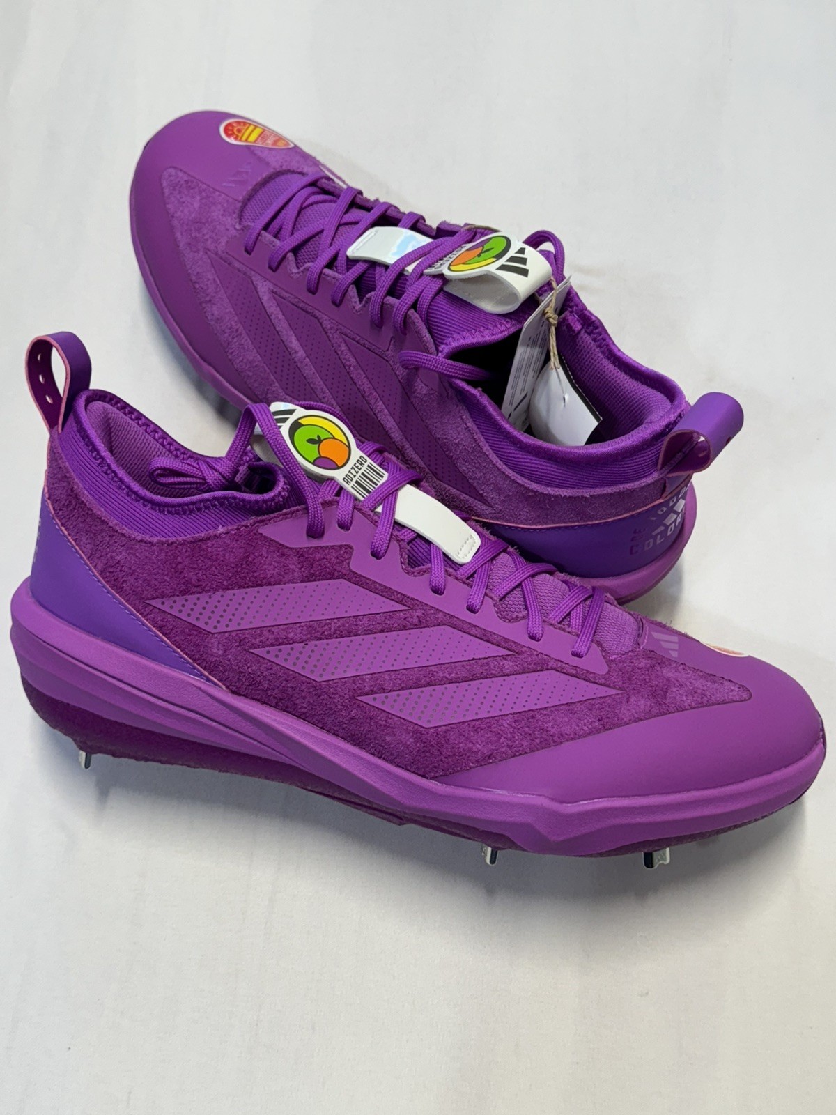 NWT Adidas Adizero Impact BSB Baseball Cleats Metal SOMOS Purple Burst Size 13.5