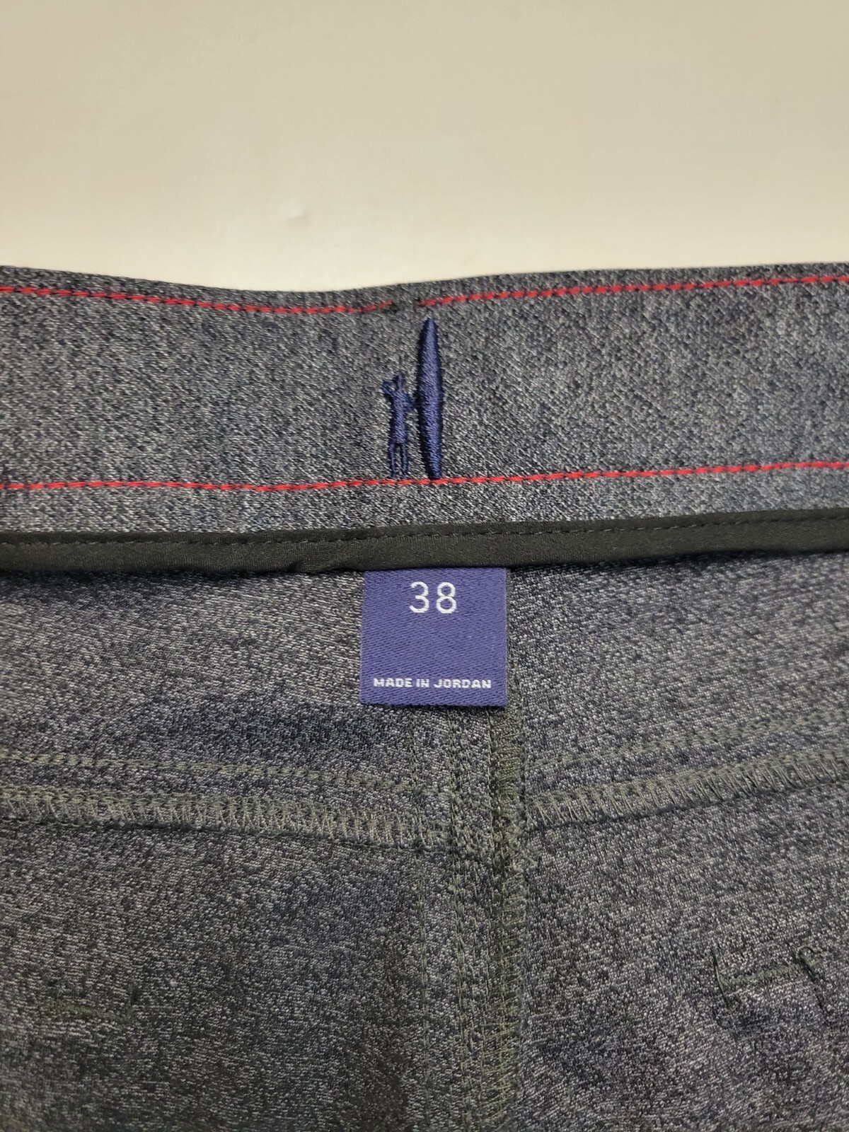 New JOHNNIE-O Burbank Casual 5 Pocket Pants Men 38×34 Dark Gray $178 Nylon Poly