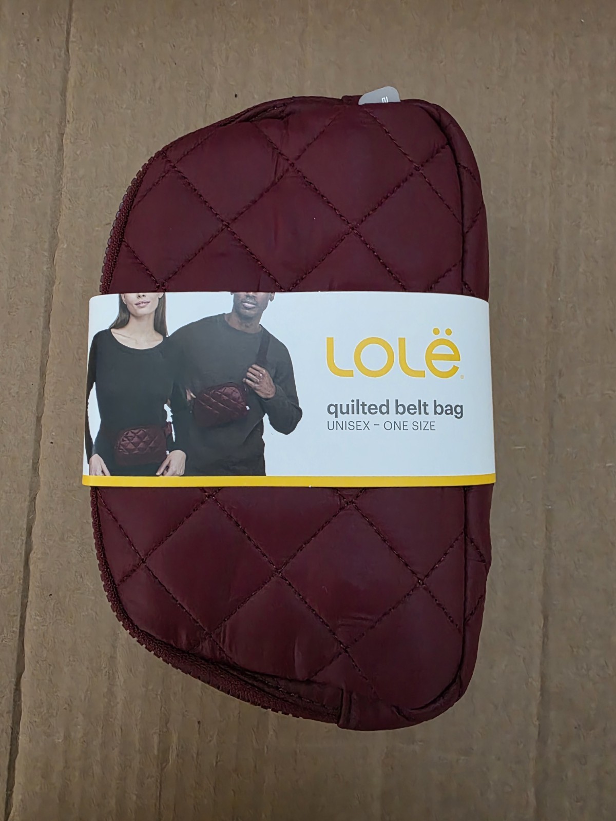 Lolë Unisex Quilted Belt Bag Red NWT Fanny Pack