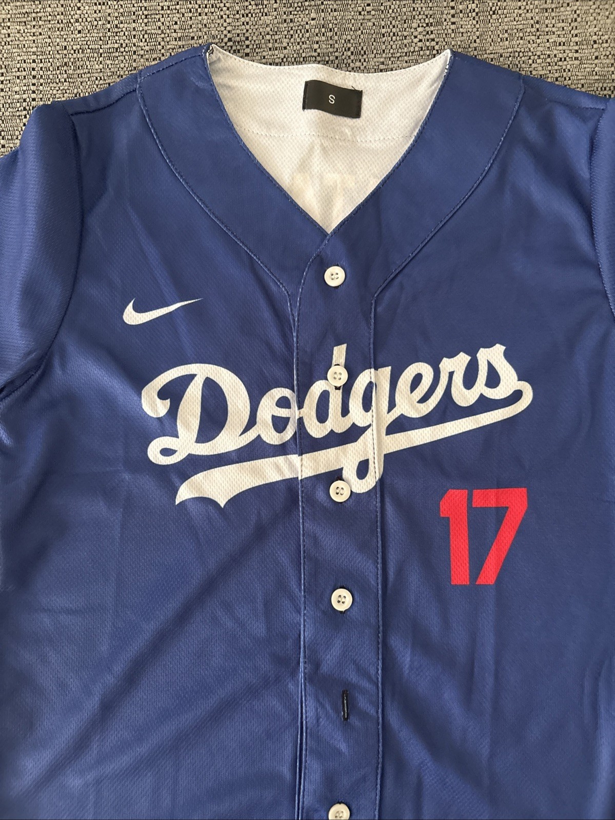 Shohei Ohtani Blue #17 Baseball Jersey 3D Print Kids Youth Small LA Dodgers