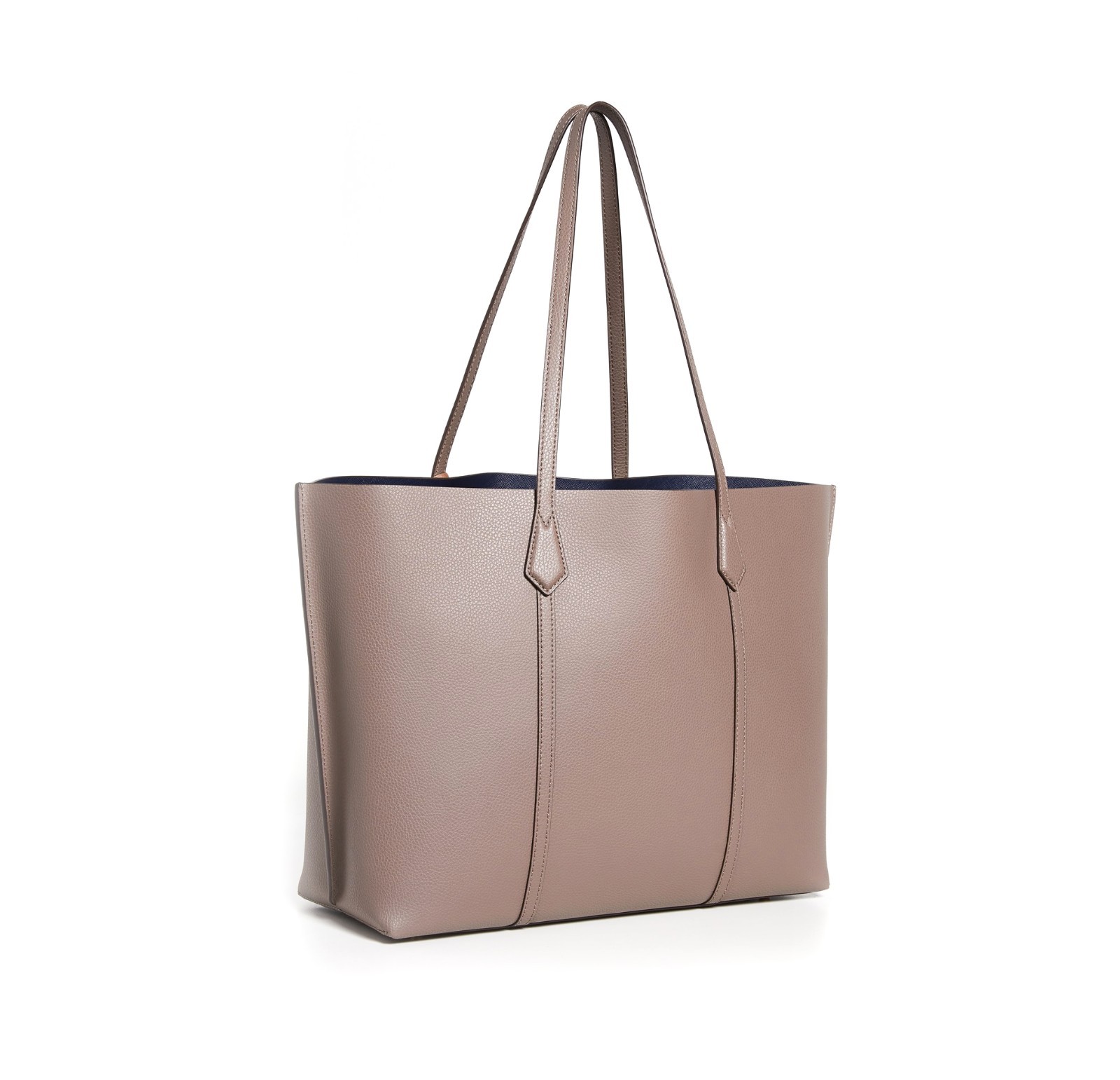 Tory Burch Perry Large Leather Tote – Clam Shell