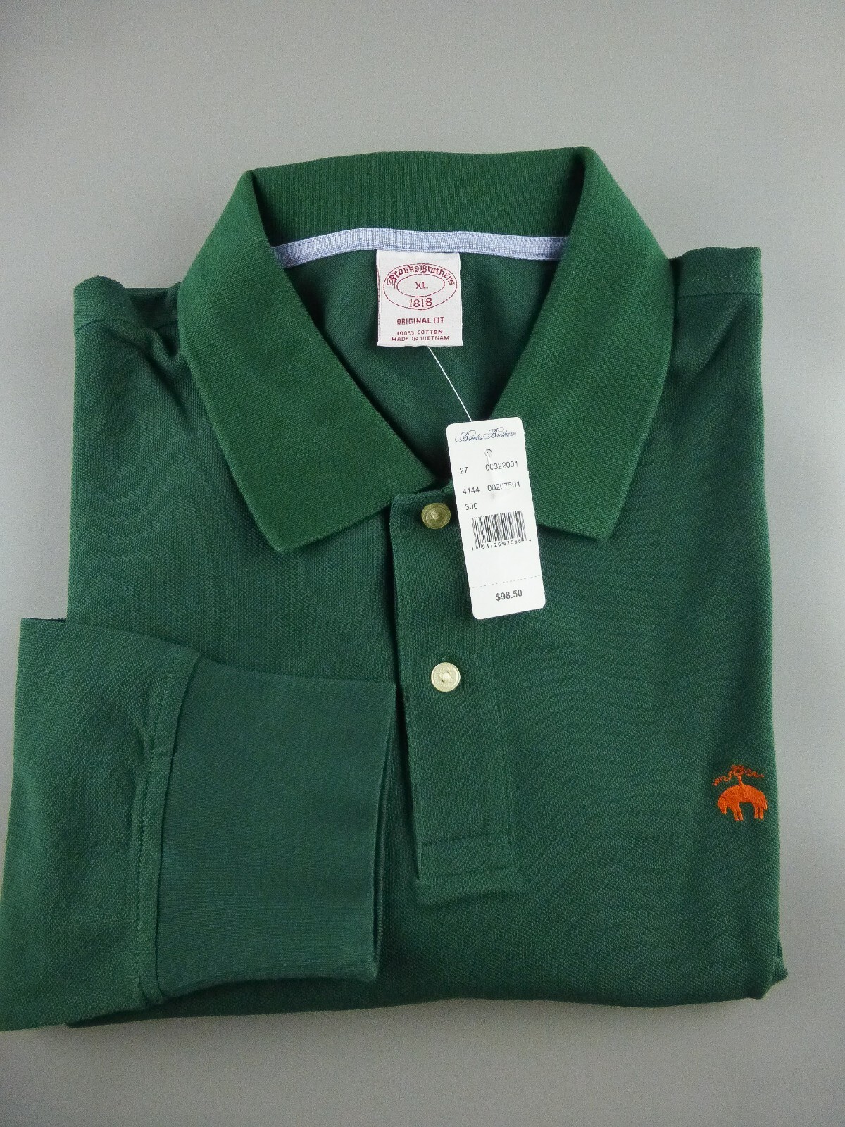 BROOKS BROTHERS LONG SLEEVE POLO SHIRT Men’s – ORIGINAL Fit New $98