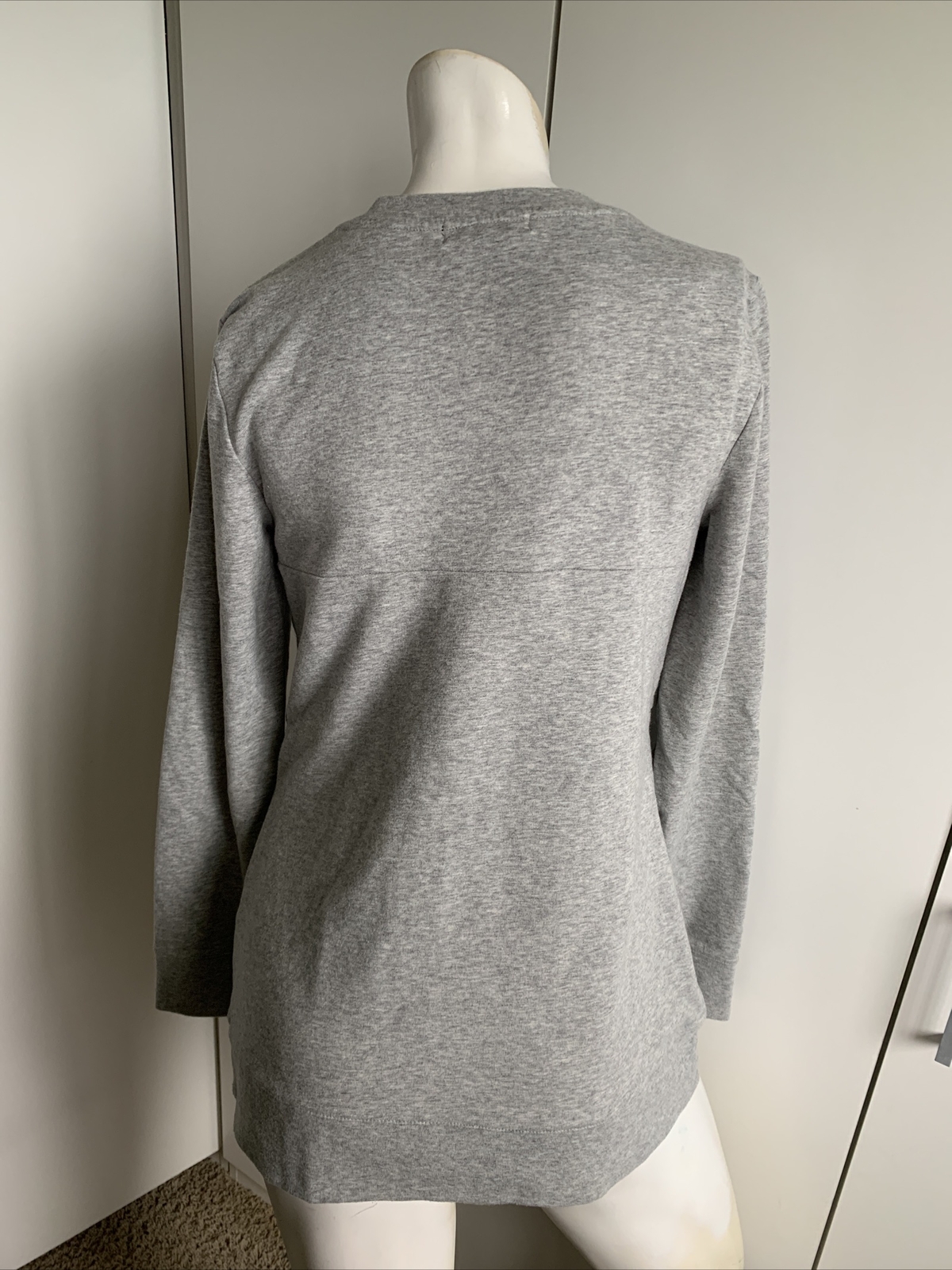 Trouvé medium gray long sleeve twist sweatshirt business top pullover
