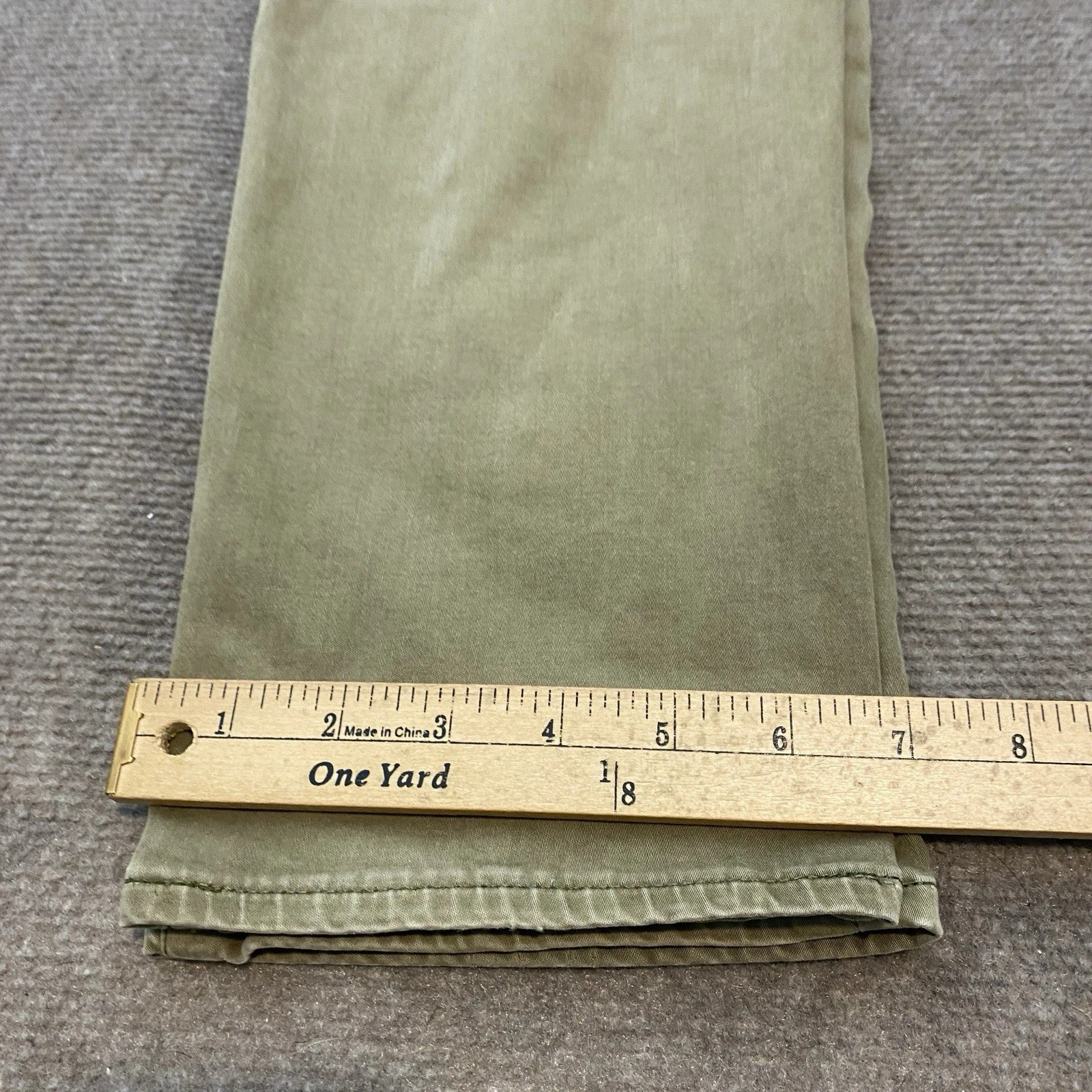 AG Adriano Goldschmied Pants Men (34×32) Green Stretch The Graduate Tailored Leg