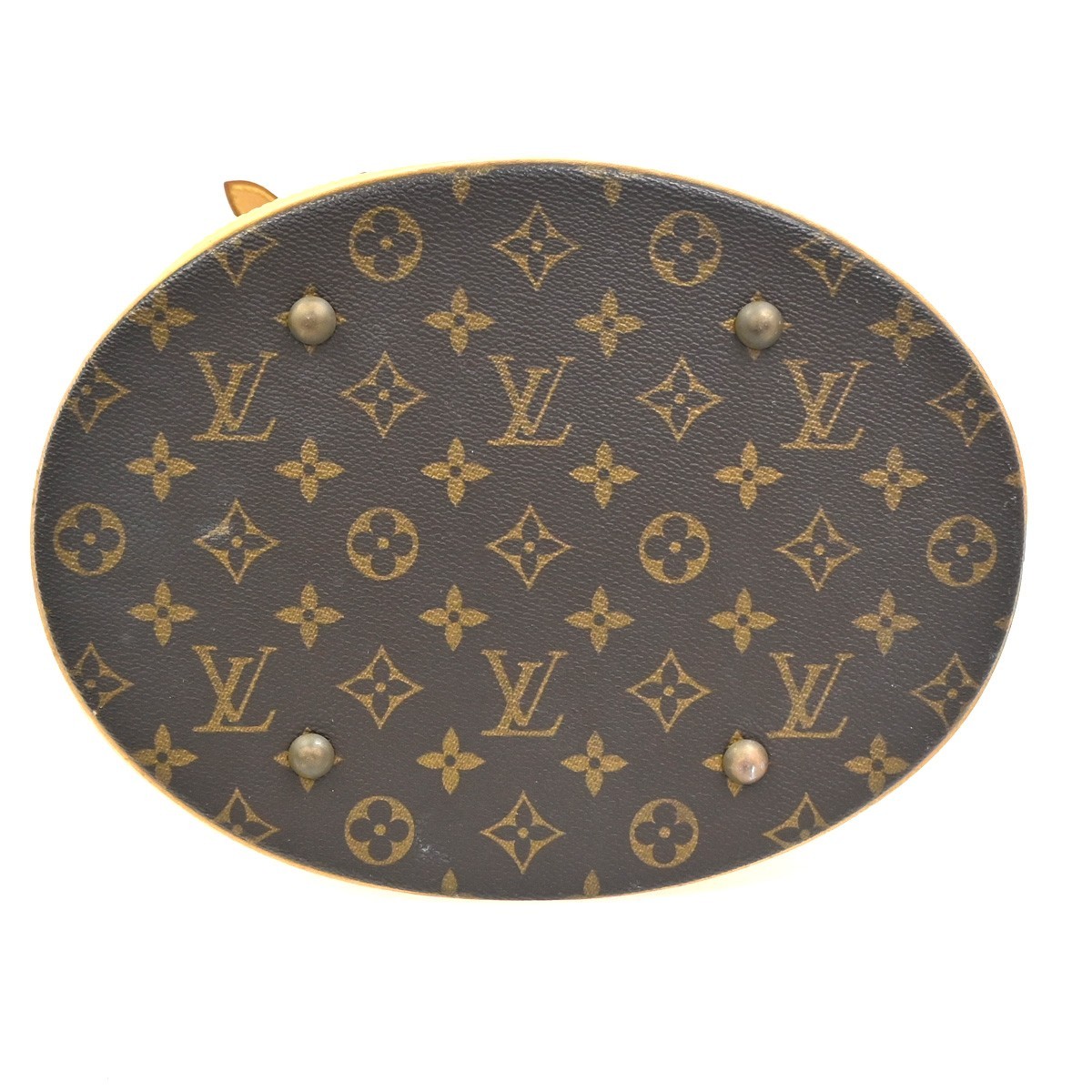 LOUIS VUITTON BUCKET GM Shoulder Tote Bag Monogram Leather Brown M42236 33TA609