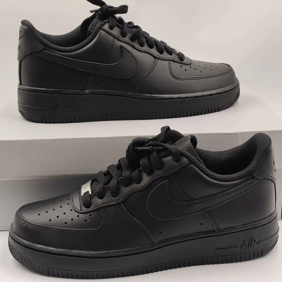 Men’s Nike Air Force 1 ’07 Low Triple Black/White Classic Sneakers US Men’s Size