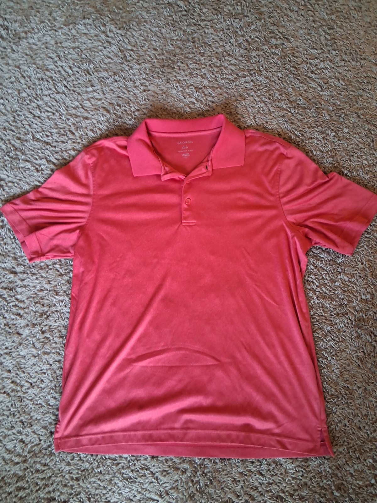 George Red Polo Shirt Size Large 42-44