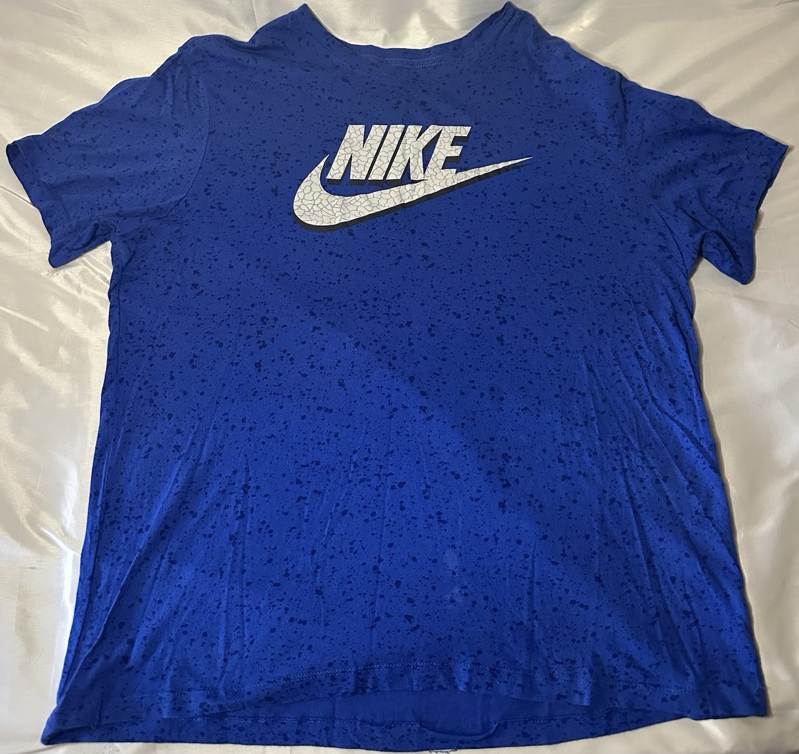 Nike Men’s T-Shirt Athletic Logo Swoosh Printed Active Short Sleeve T Shirt XL