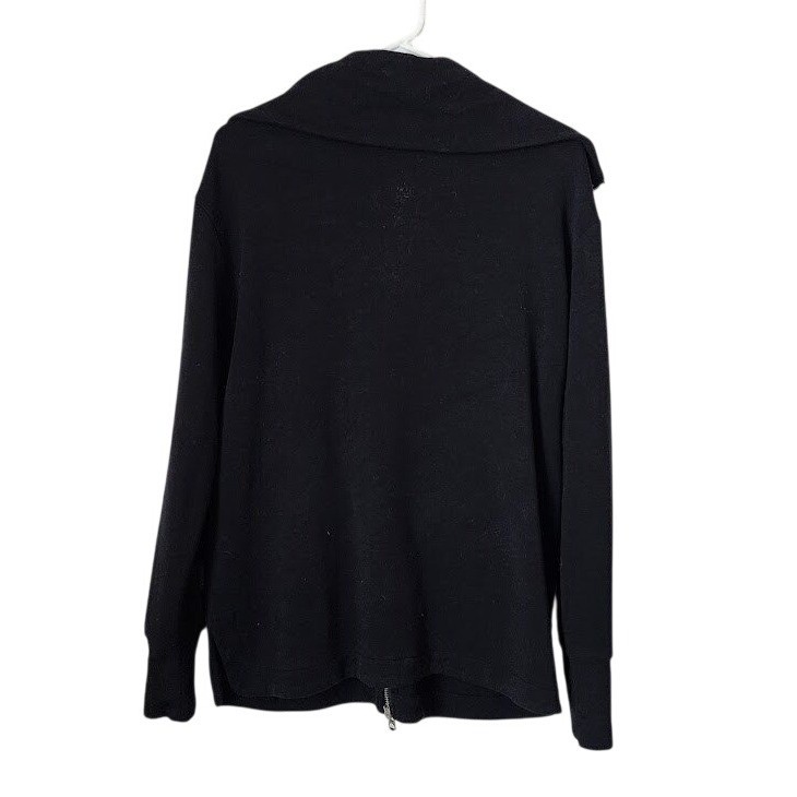 VARLEY DoubleSoft Zip Jacket Oversized Collar Minimalist Black Size M