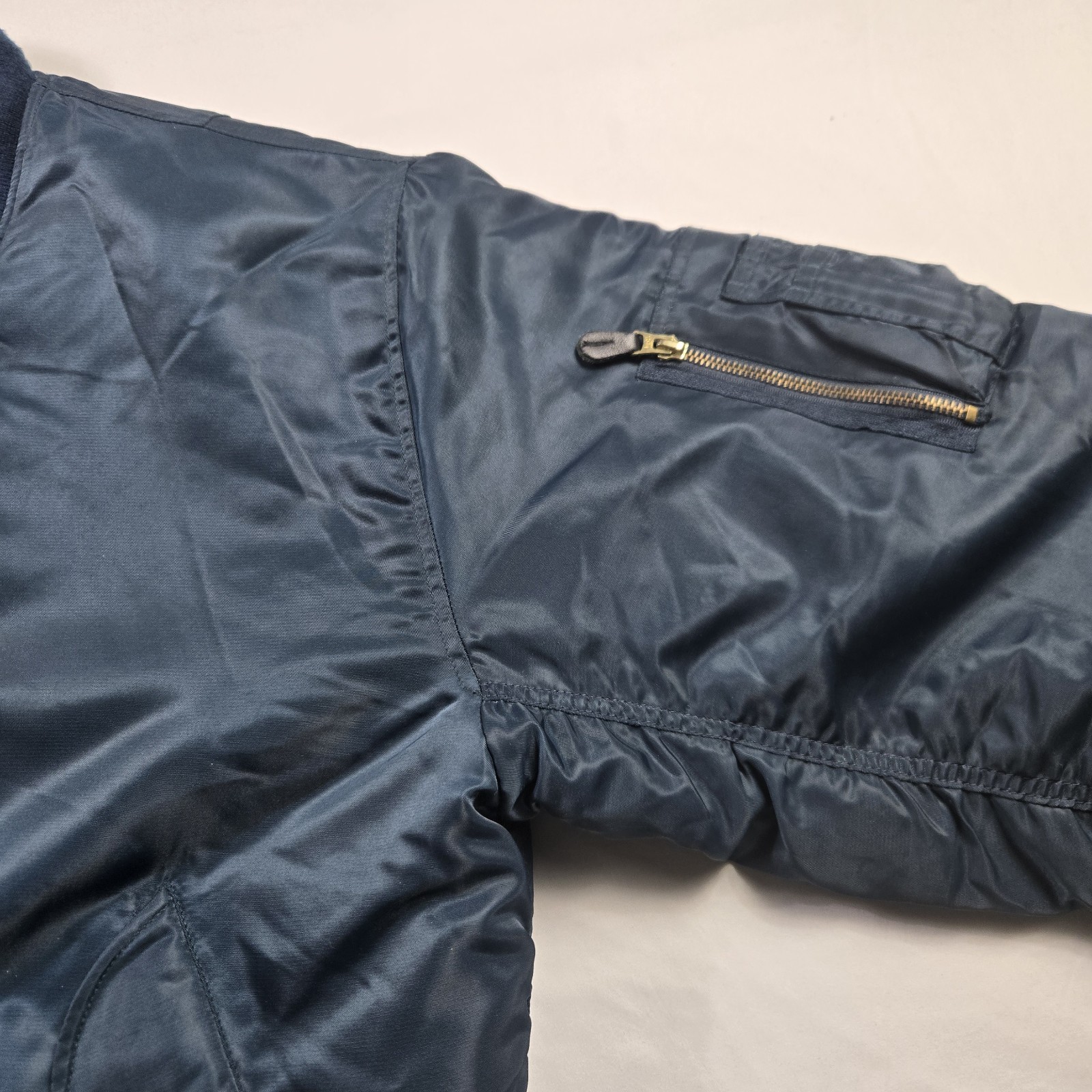 US Armed FORCES Jacket, Flyers Man Intermediate, MA-1 Blue L 8415-00-818-9132