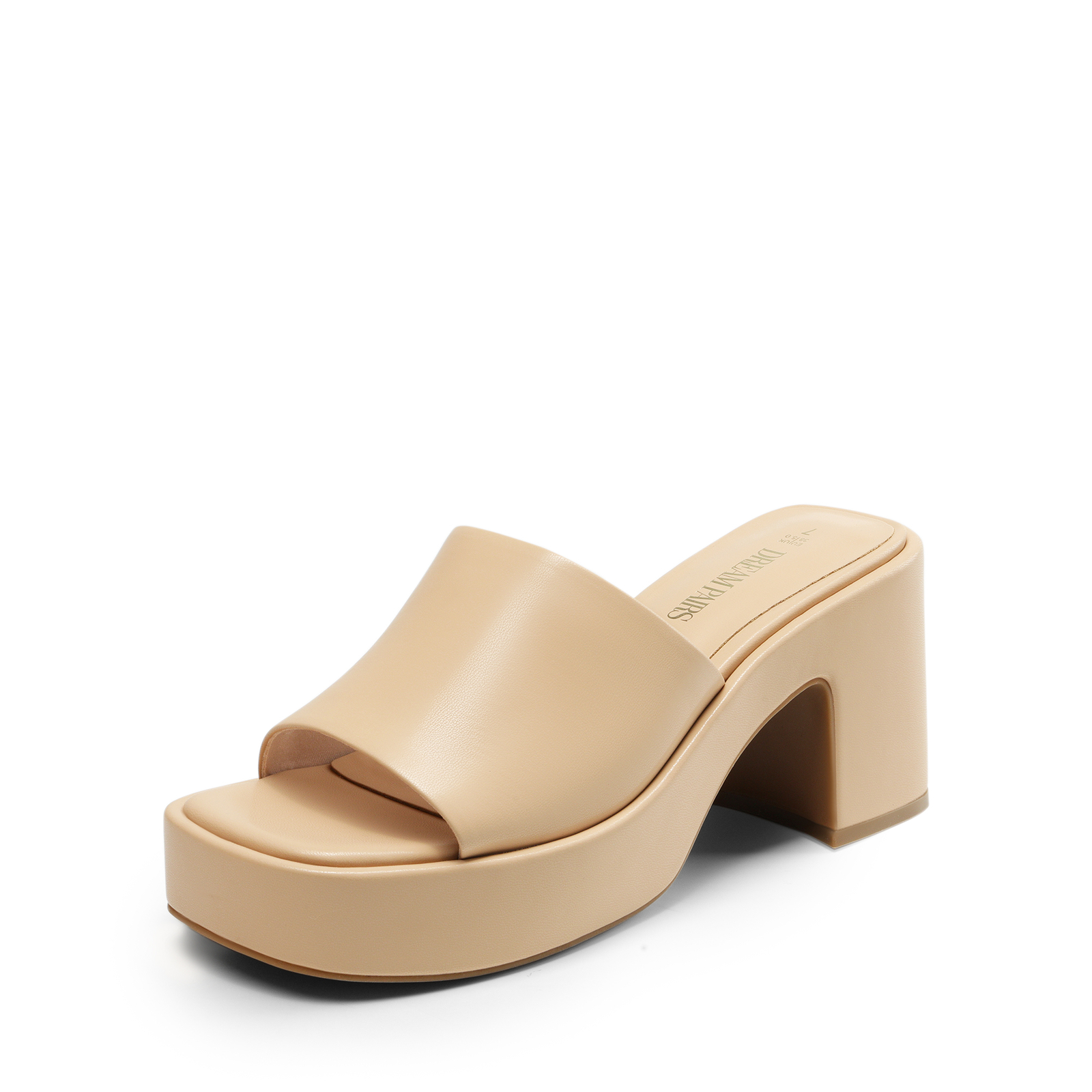 Women’s Y2K Chunky Platform Block Heel Slip-on Square Open Toe Slide Sandals