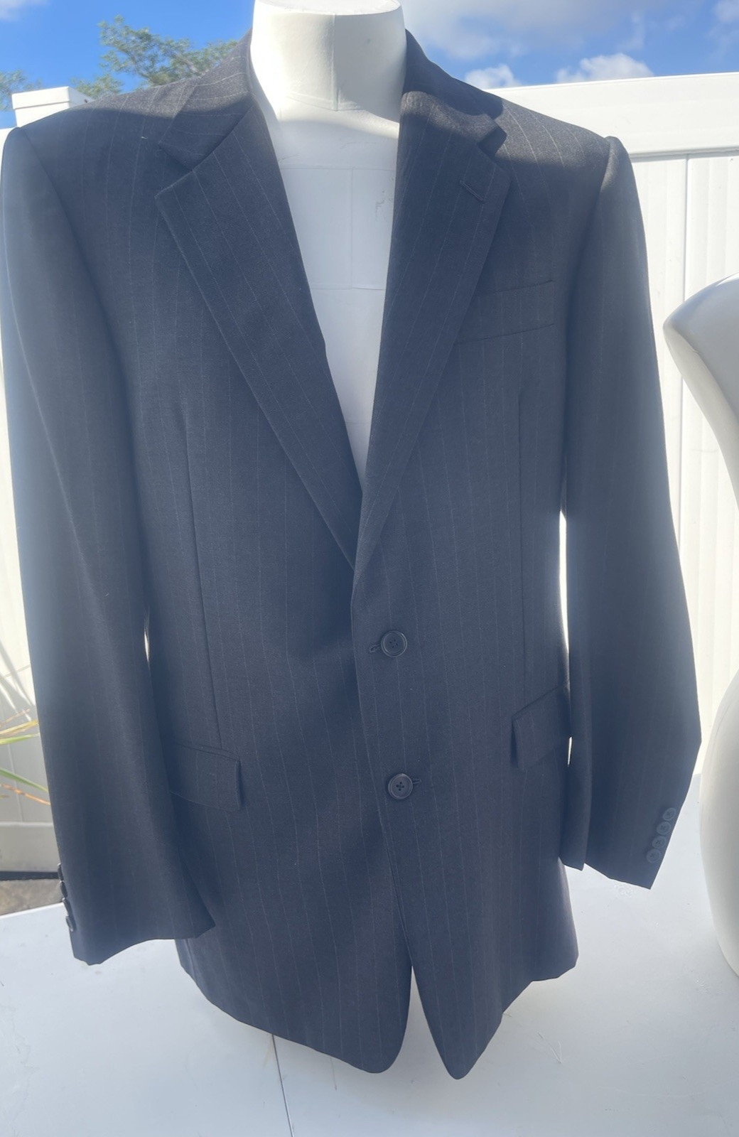 Hickey Freeman Mens 42R Sport Coat Loro Piana Tasmanian Super 150s Wool Premium