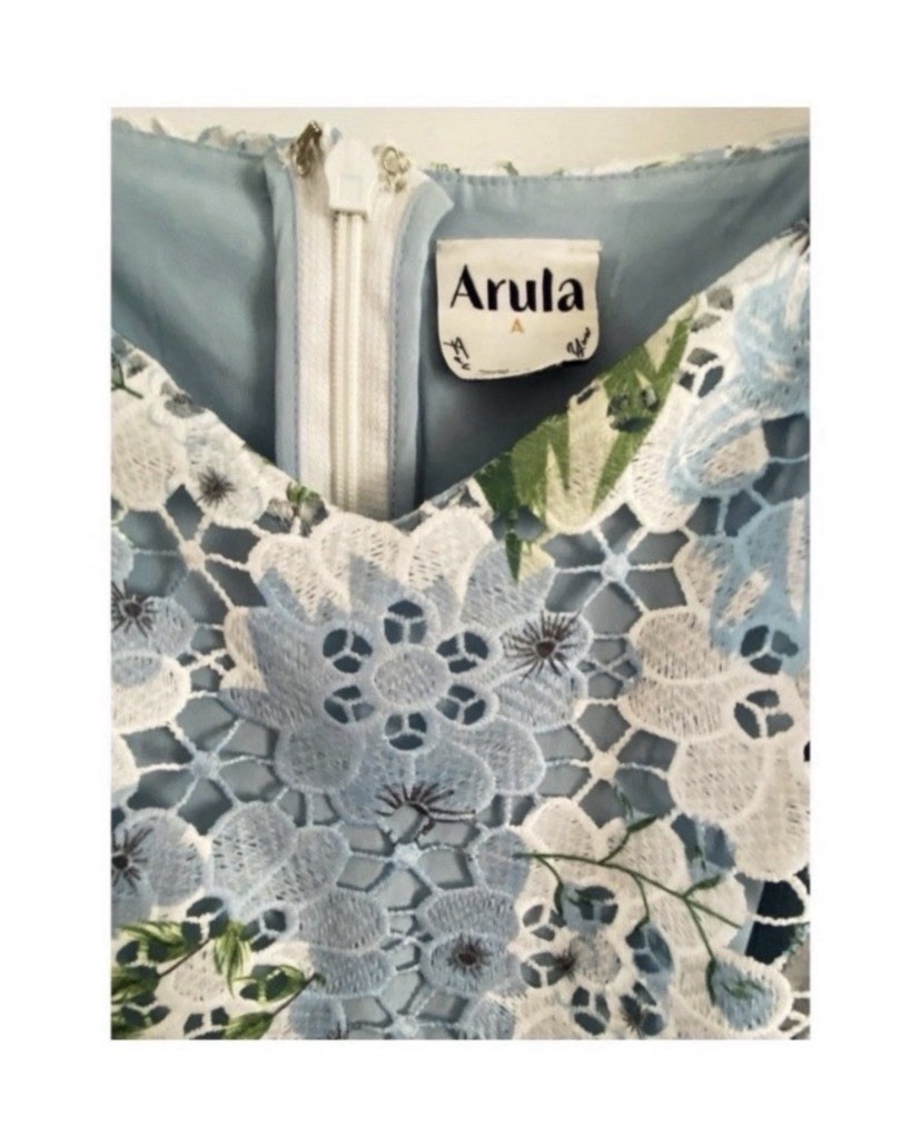 ARULA Altar’d State White Floral Lace Midi Dress Size 1X