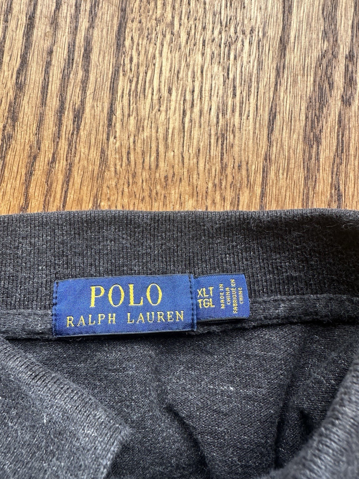 Polo Ralph Lauren Men’s Gray Solid Polo Short Sleeve Collared XLT Big & Tall