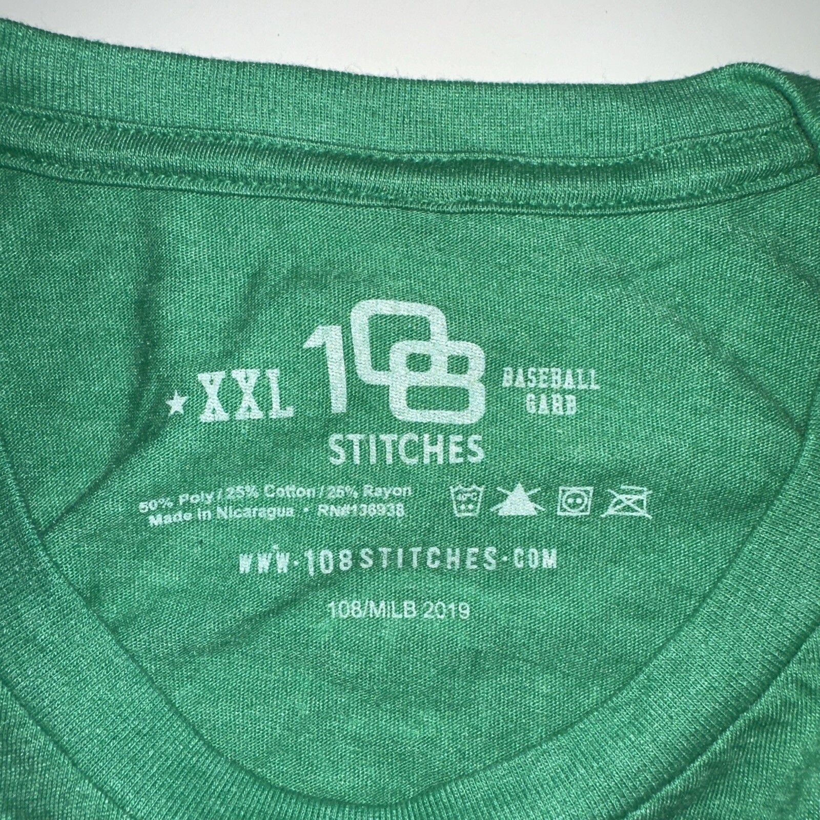 108 Stitches Green Cerveza Beisbol Calaveras De West Michigan Men’s 2XL T-shirt