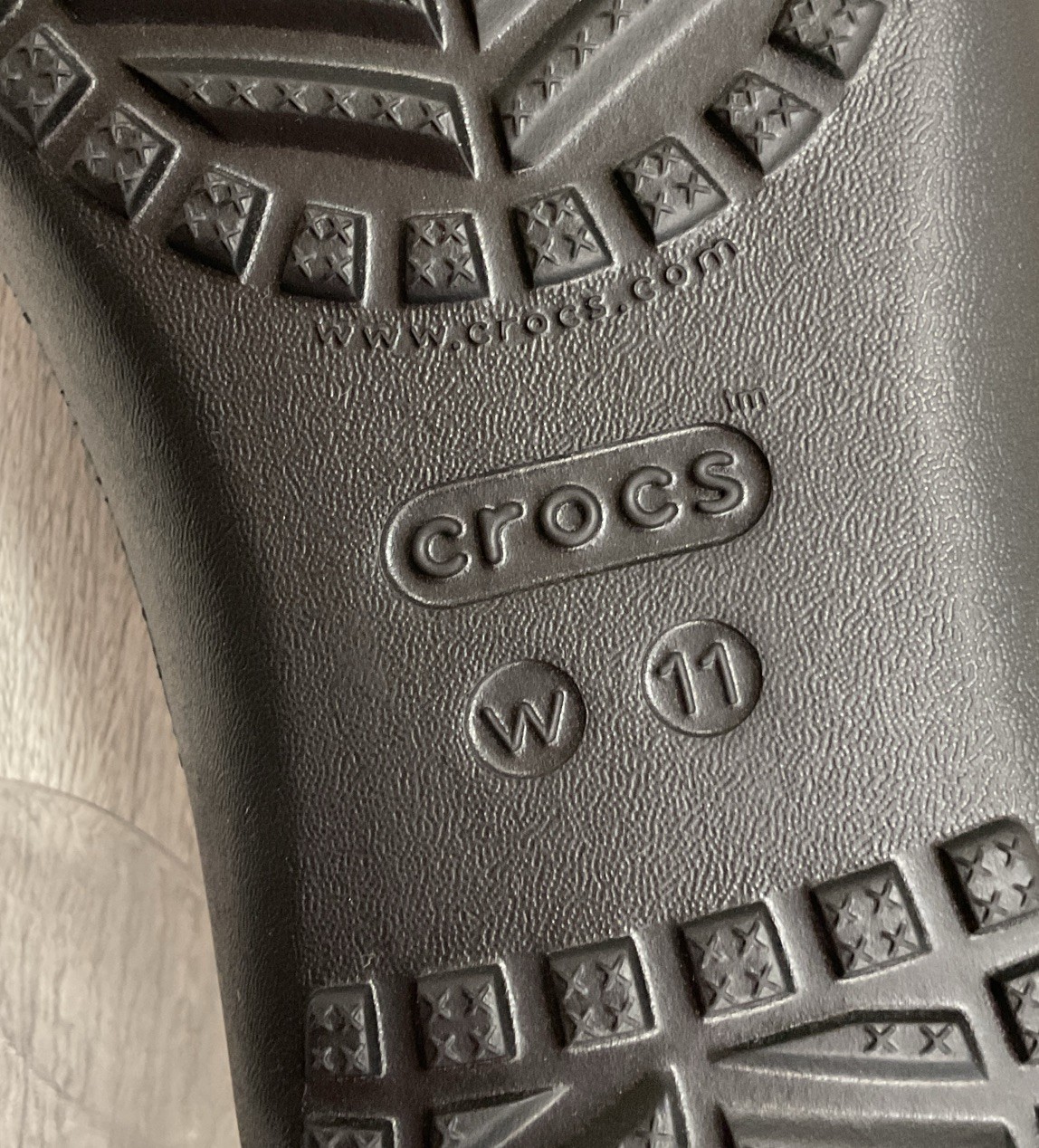 Crocs Sandals Kadee II Flip Flop Thong Black Rubber Slip On Open Toe Womens 11