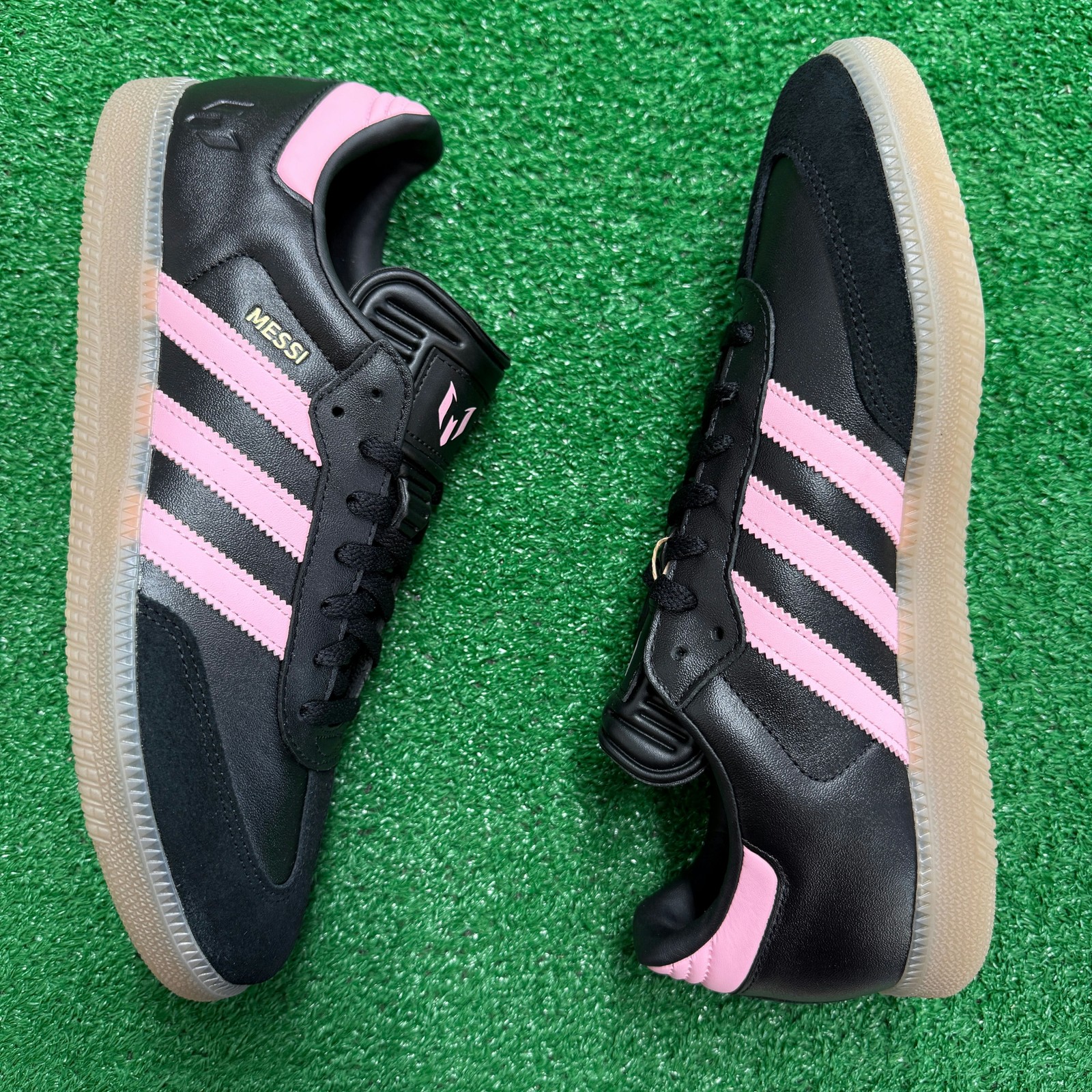 Adidas Samba Messi Black Gold Metallic Mens JP7845 NEW Multi Sz