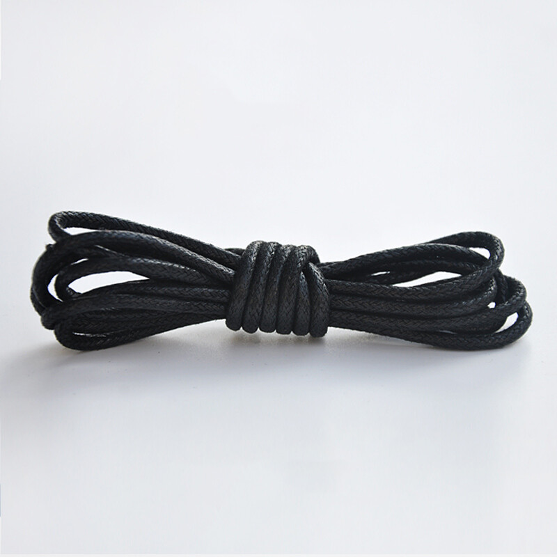 60cm-200cm Fine Round Waxed Shoelaces Men’s Shoe Boot Lace Waterproof 11 Colours