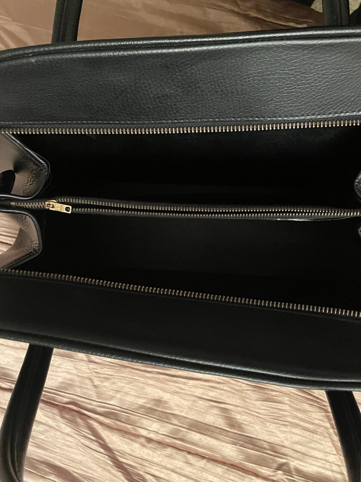 Black shoulder purse/handbag 9.5 in. Ht. X 13.5 in. L X 4 in. W