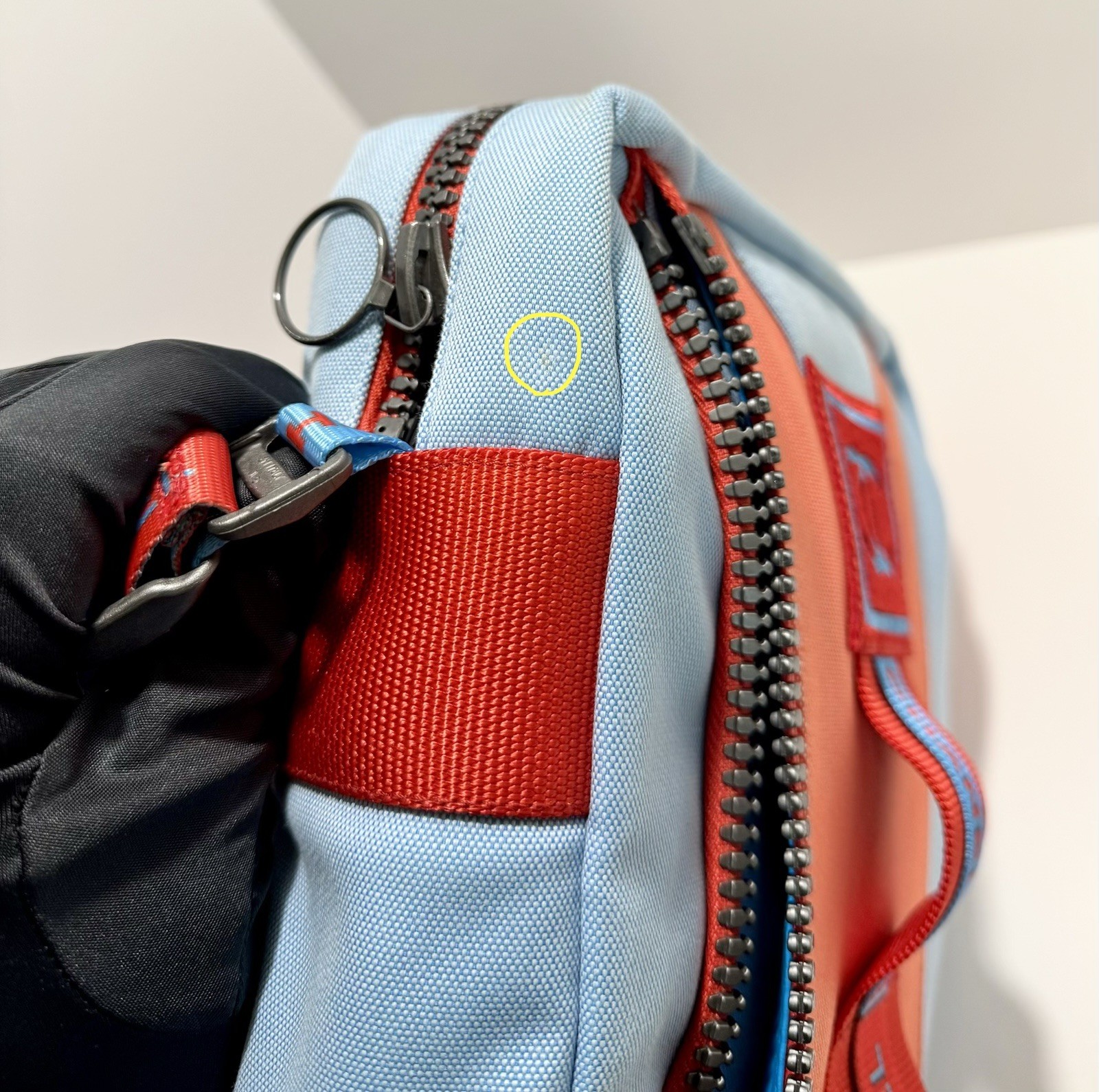 Chanel Sport Line Red Blue Medium Crossbody Vintage Unisex Canvas Nylon CC Logo