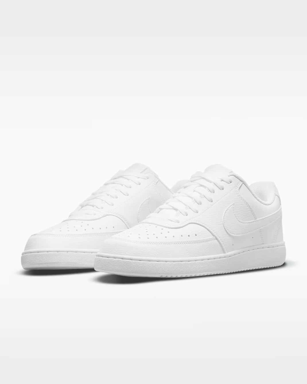 Nike COURT VISION LOW Next Nature Basketball Sneakers Triple White DH2987 100