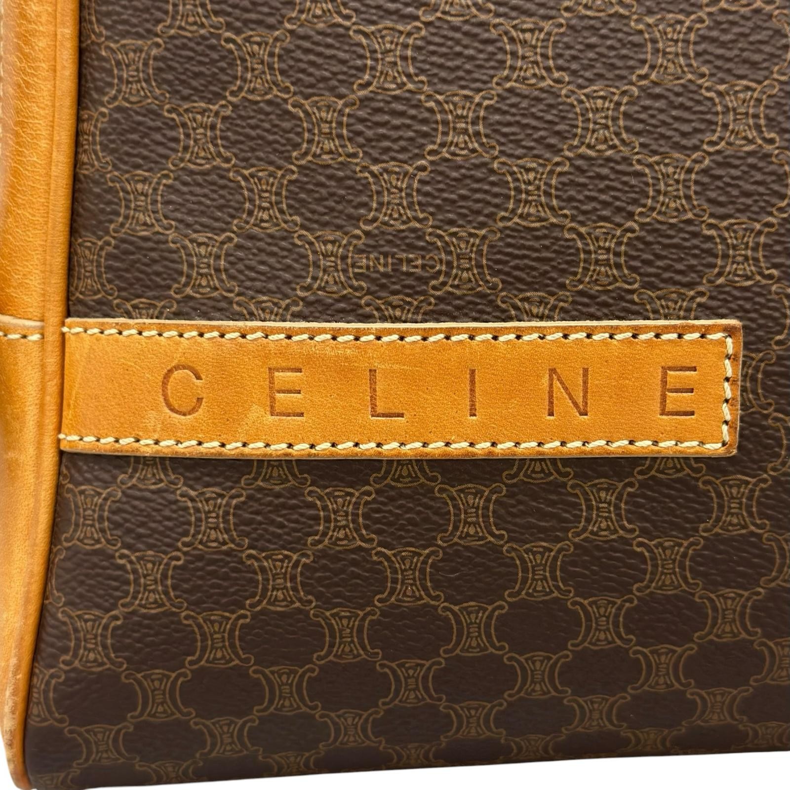 CELINE Macadam Backpack Â· Daypack leather/PVC brown vintage Women