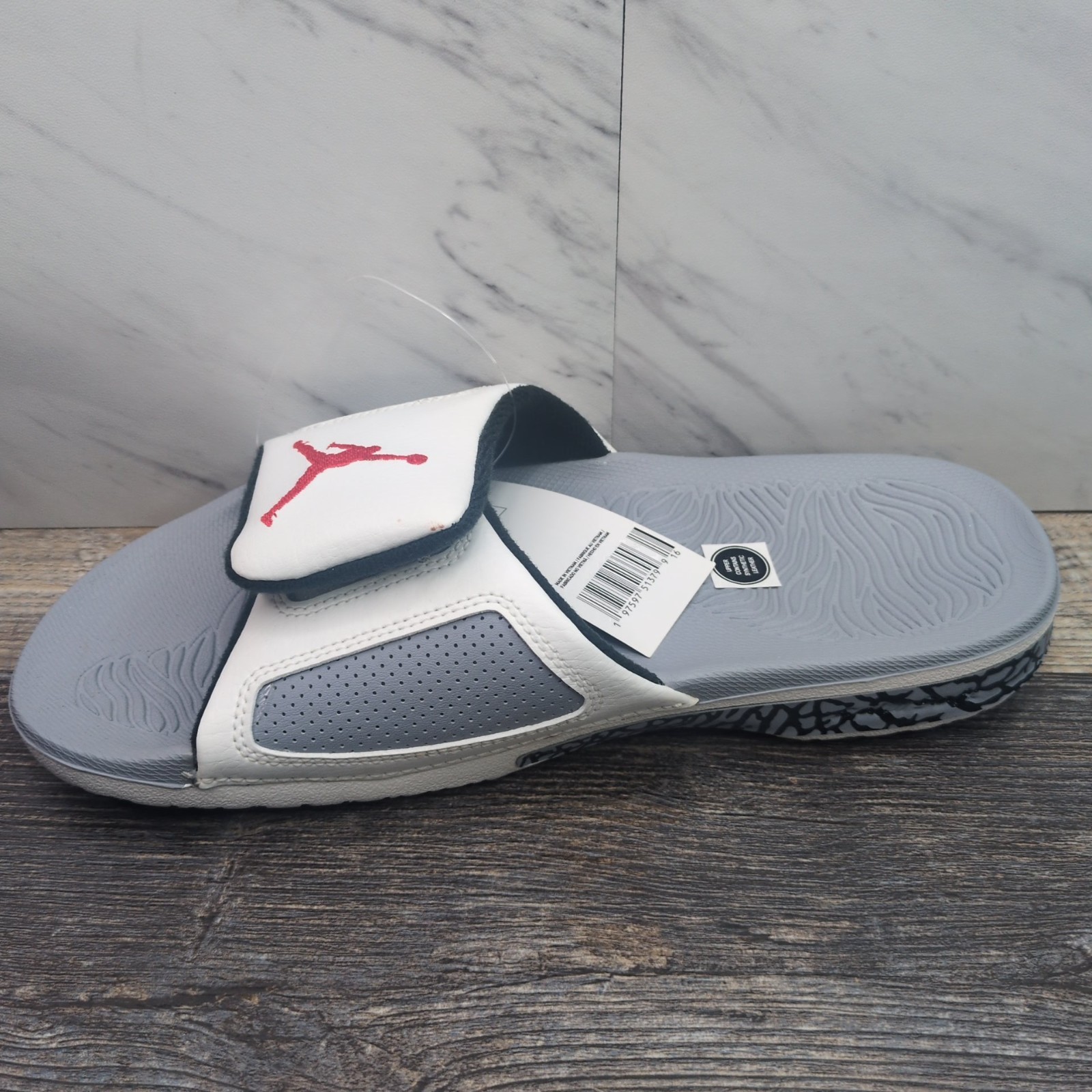 Air Jordan Hydro 3 Slides Summit White Cement Grey Men’s Size 8 854556-101