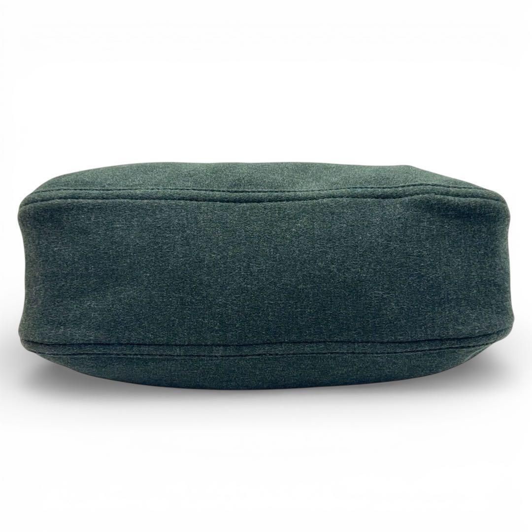 FENDI Bag: Mamma Baguette Green Wool Cotton W26H18D9cm w/o accessories;