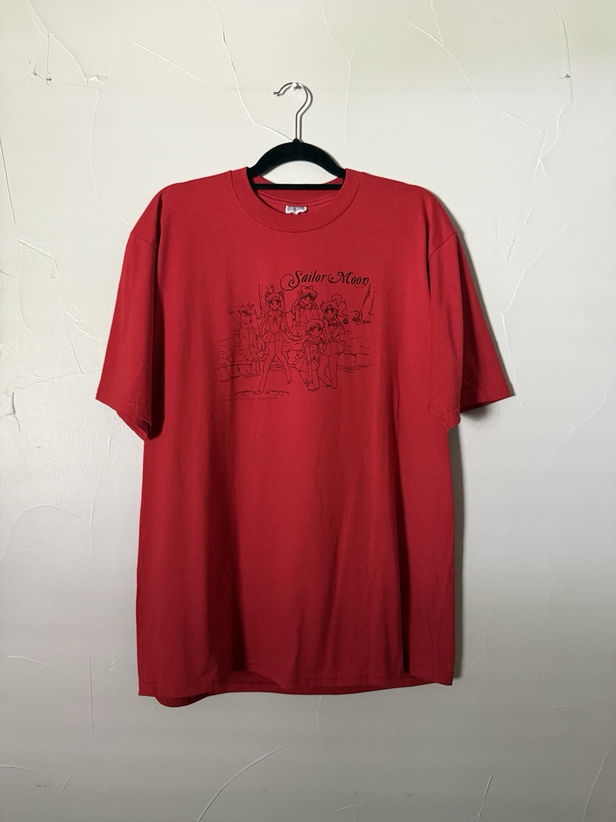 Vintage Sailor Moon 90’s T Shirt XL Sailor Venus, Mars, Neptune Missing Tag