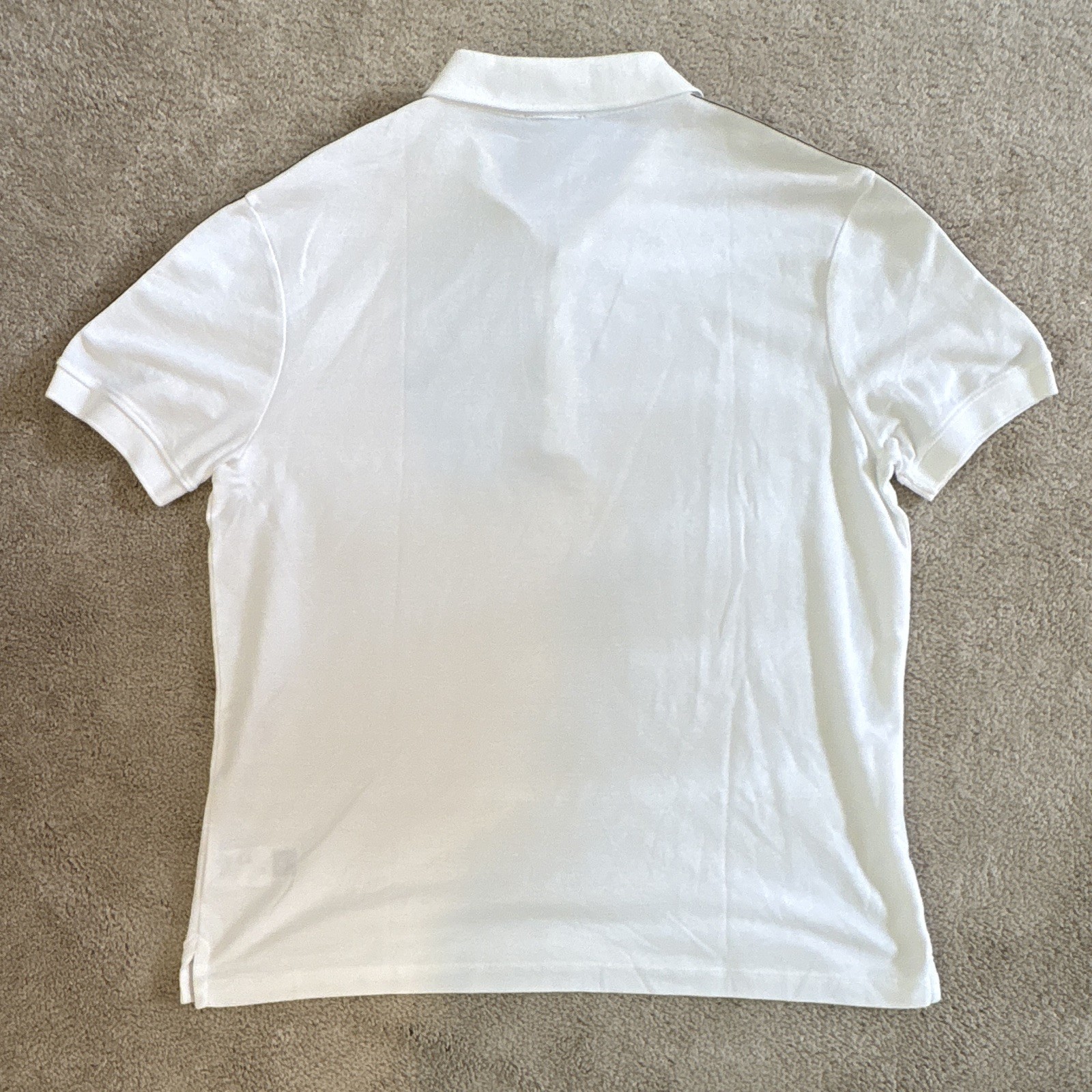 True Religion Men’s Optic White Horseshoe Logo Polo Short Sleeve XXL